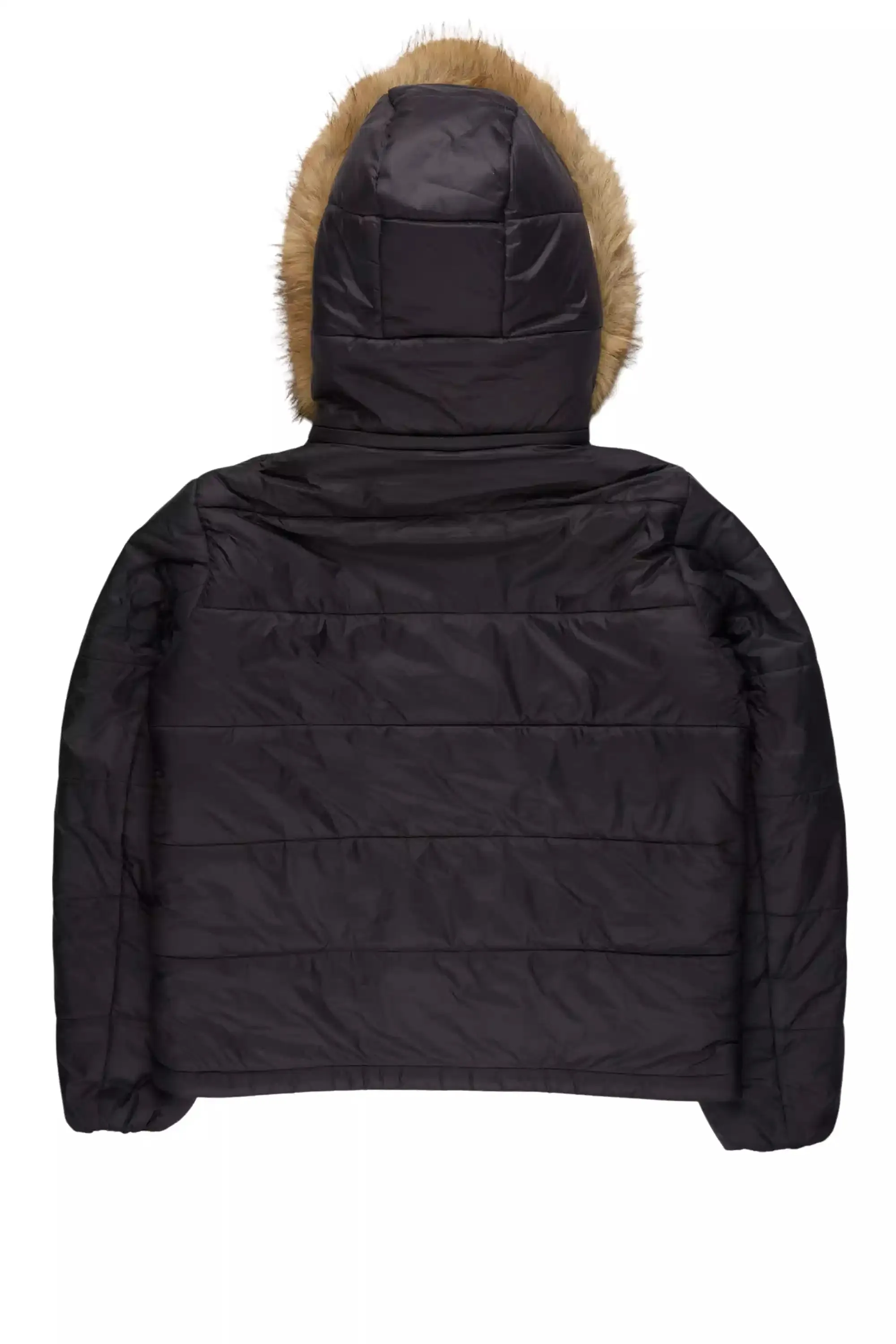 Marlona Black Oversized Puffer Jacket sold by Rockstar Original product image thumbnail 4