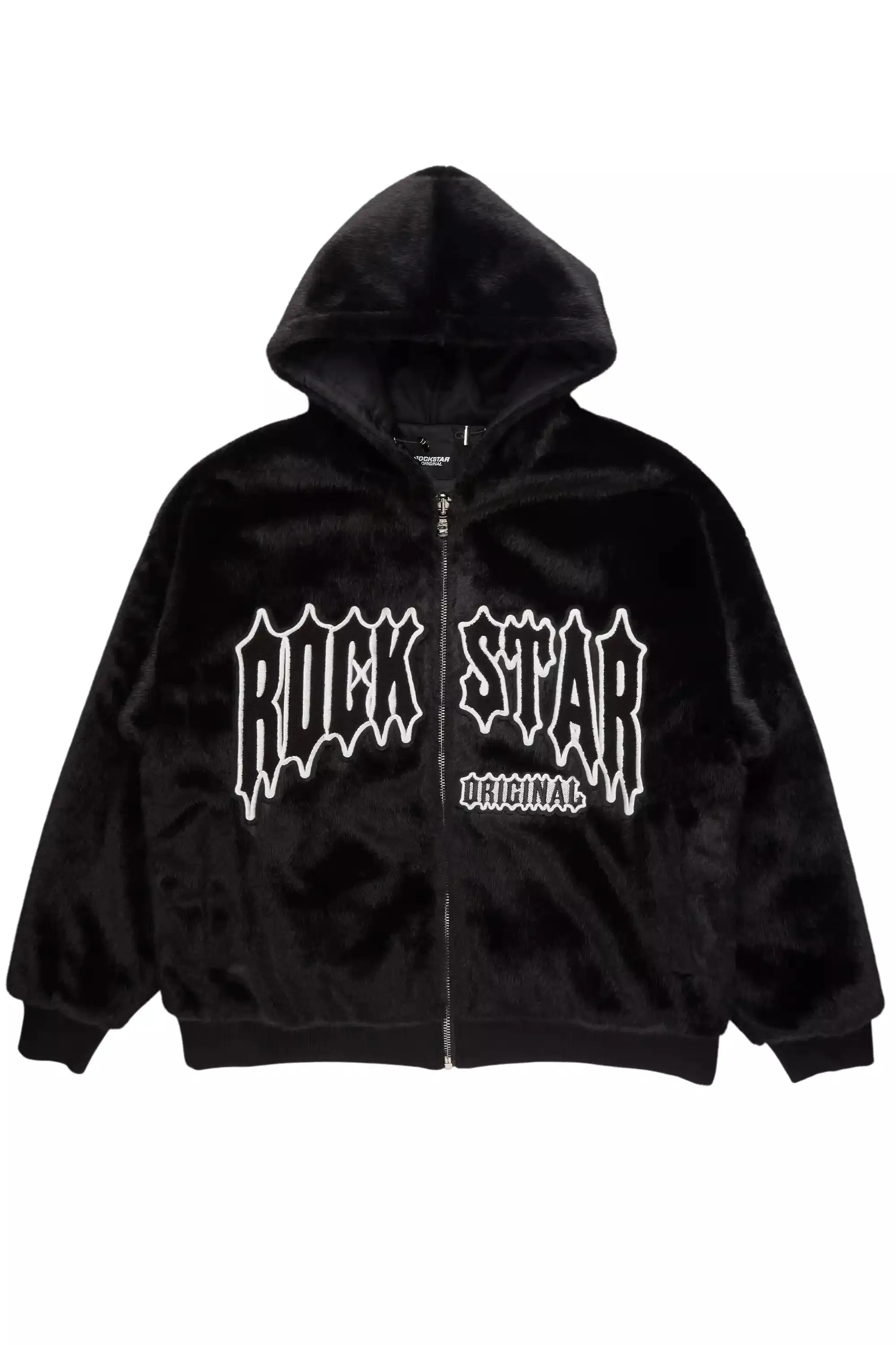 Jaleah Black Oversized Fur Jacket sold by Rockstar Original