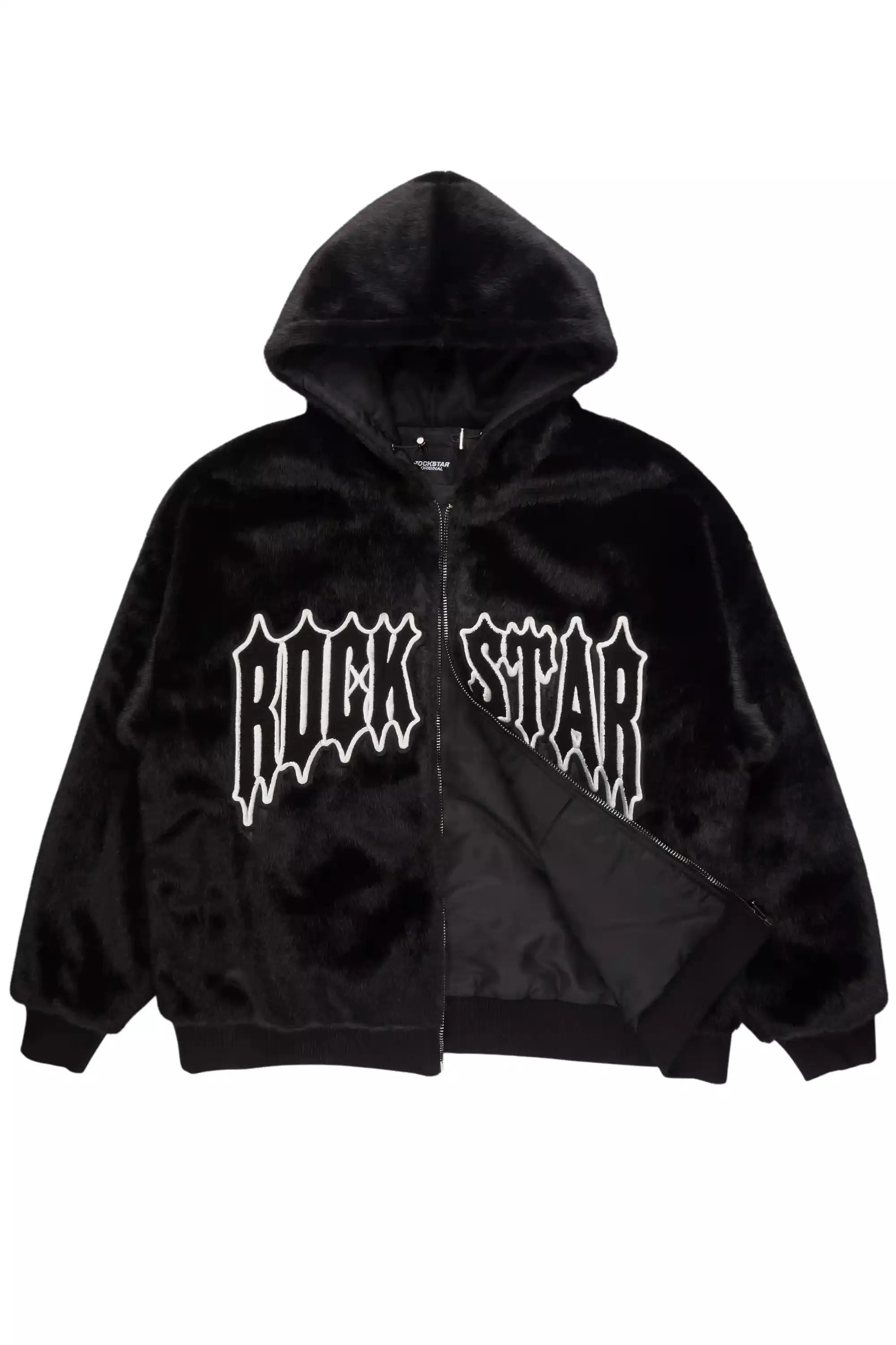 Jaleah Black Oversized Fur Jacket sold by Rockstar Original product image thumbnail 2