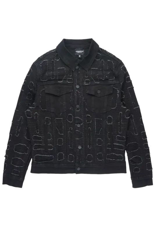 Gribo Black Denim Jacket sold by Rockstar Original