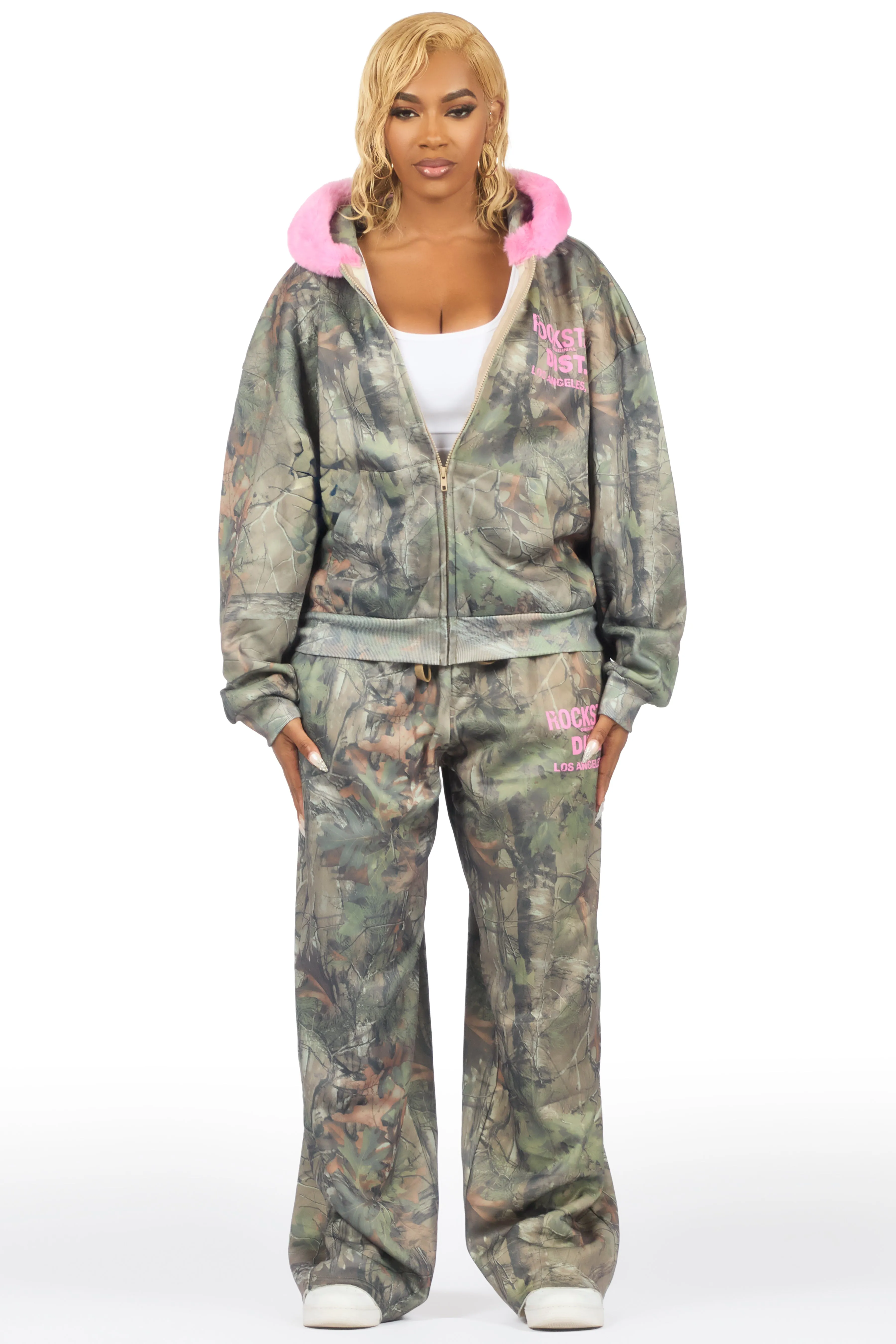 Shakeria Tree Camo Baggy Fit Track Set sold by Rockstar Original product image thumbnail 2