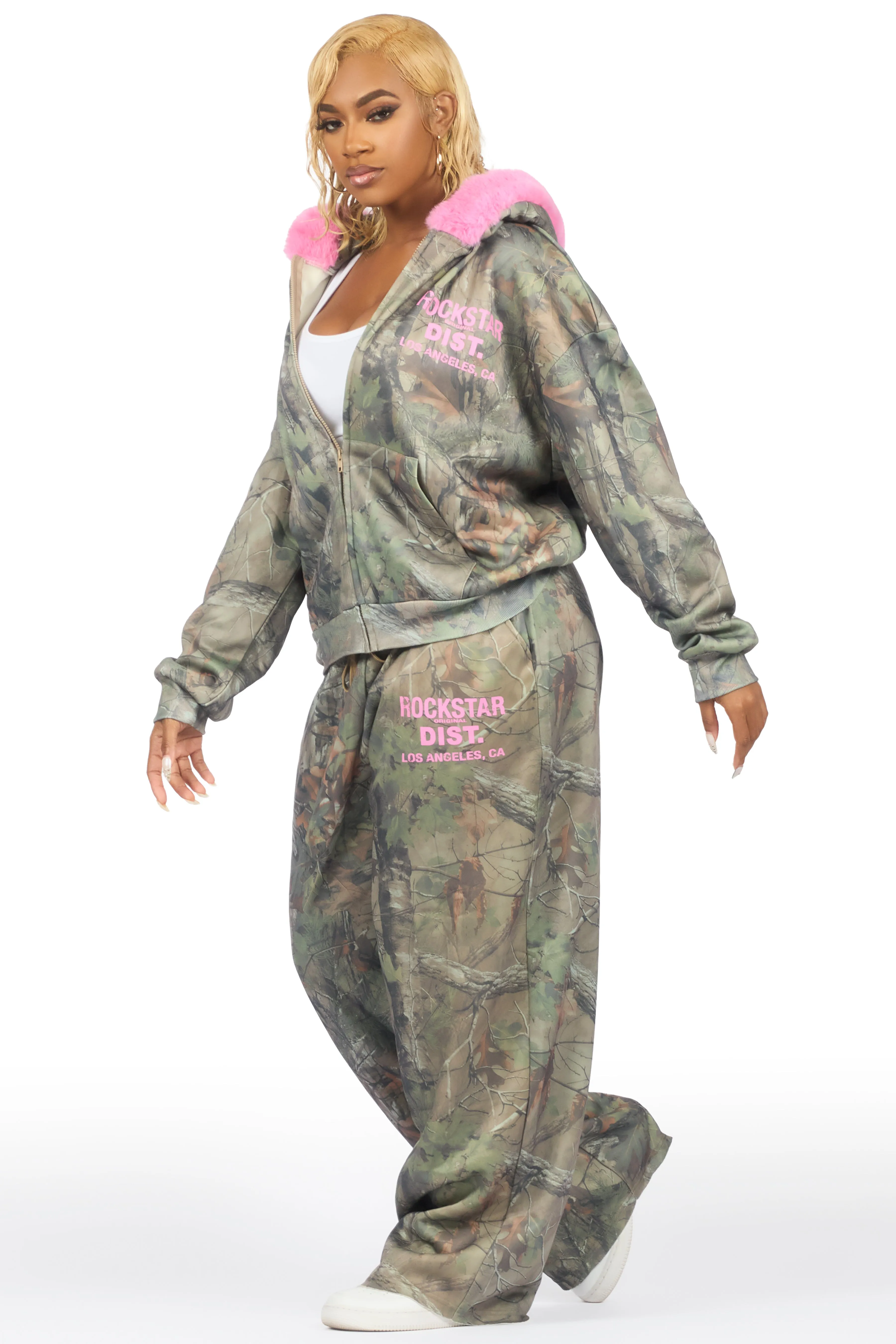 Shakeria Tree Camo Baggy Fit Track Set sold by Rockstar Original product image thumbnail 4