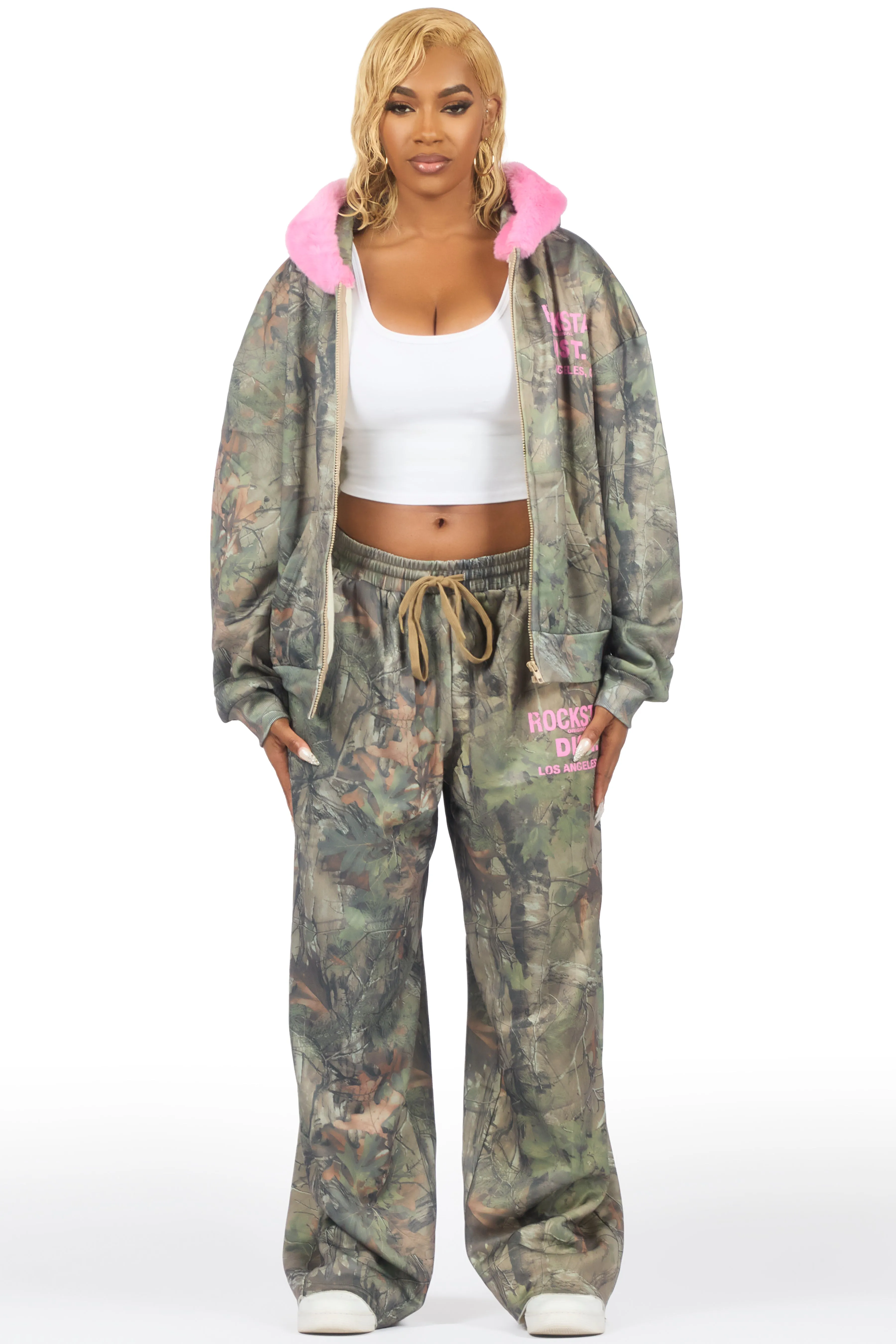 Shakeria Tree Camo Baggy Fit Track Set sold by Rockstar Original product image thumbnail 3