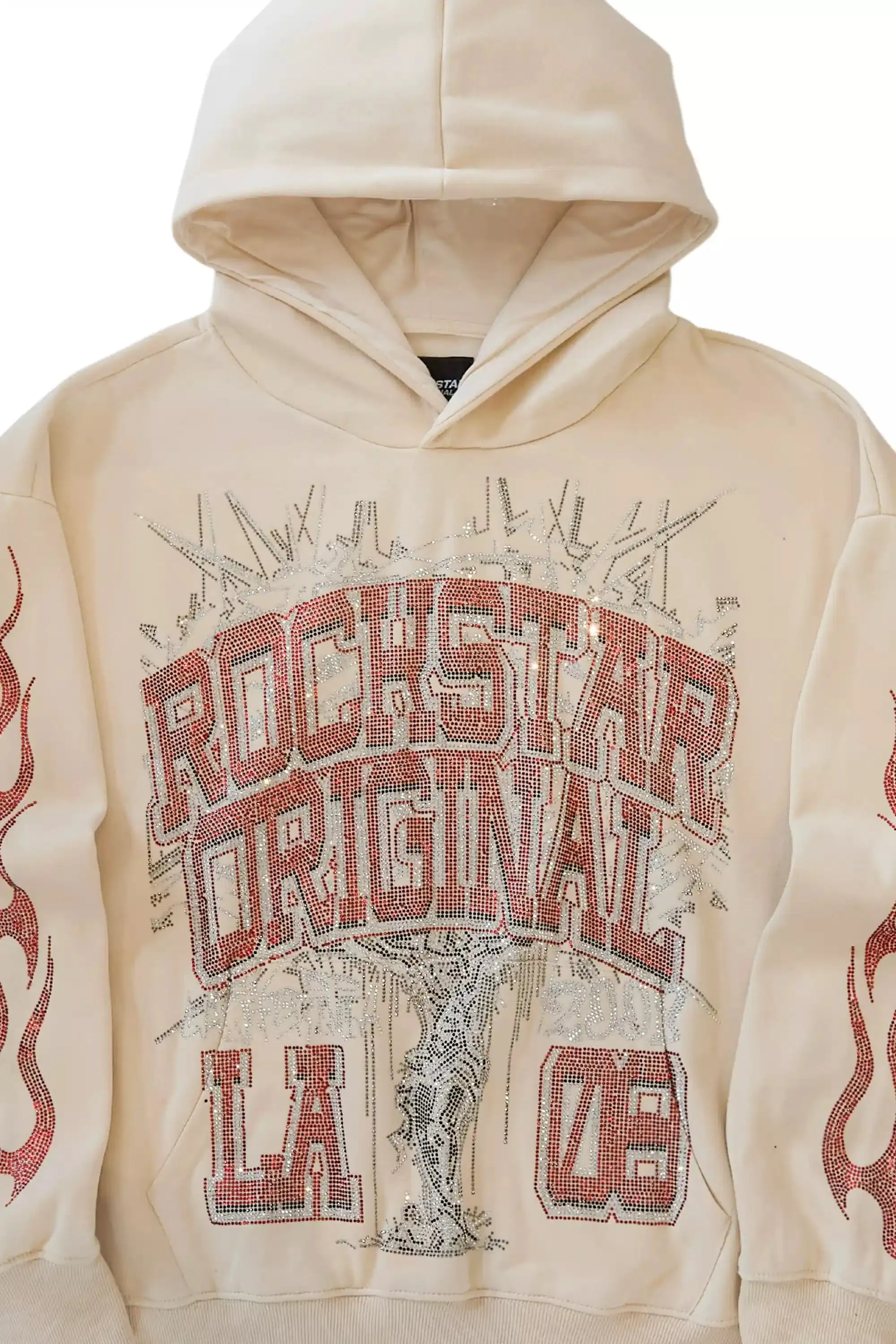 Lindsay Beige Rhinestone Hoodie sold by Rockstar Original product image thumbnail 2