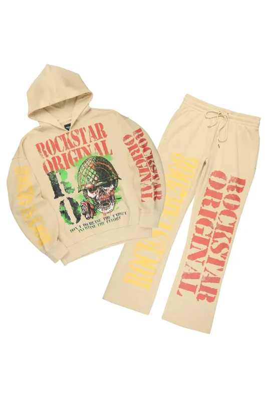 Killshot Romance Beige Hoodie/Baggy Pant Track Set sold by Rockstar Original