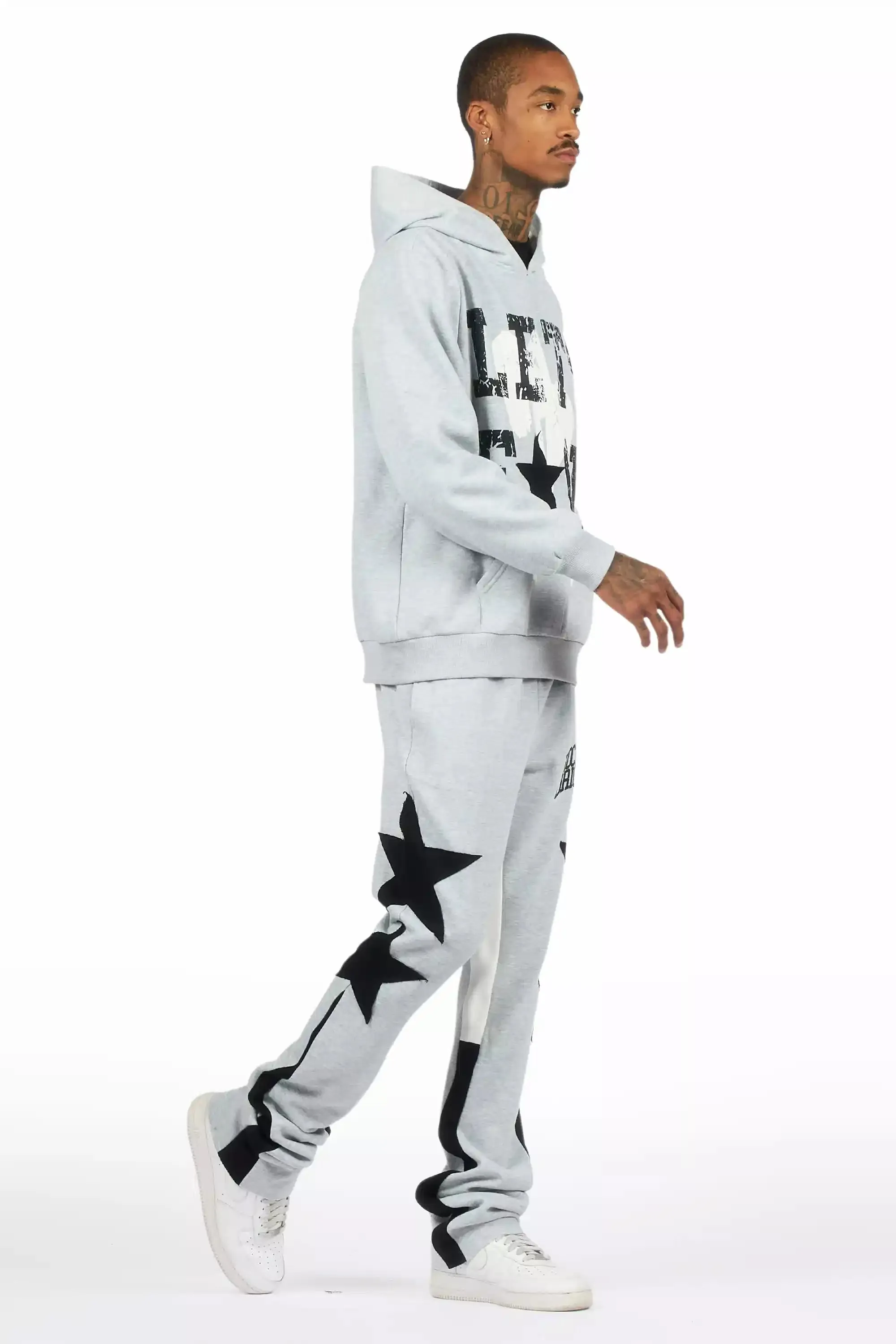 Pacino Heather Grey Stacked Track Set sold by Rockstar Original product image thumbnail 3