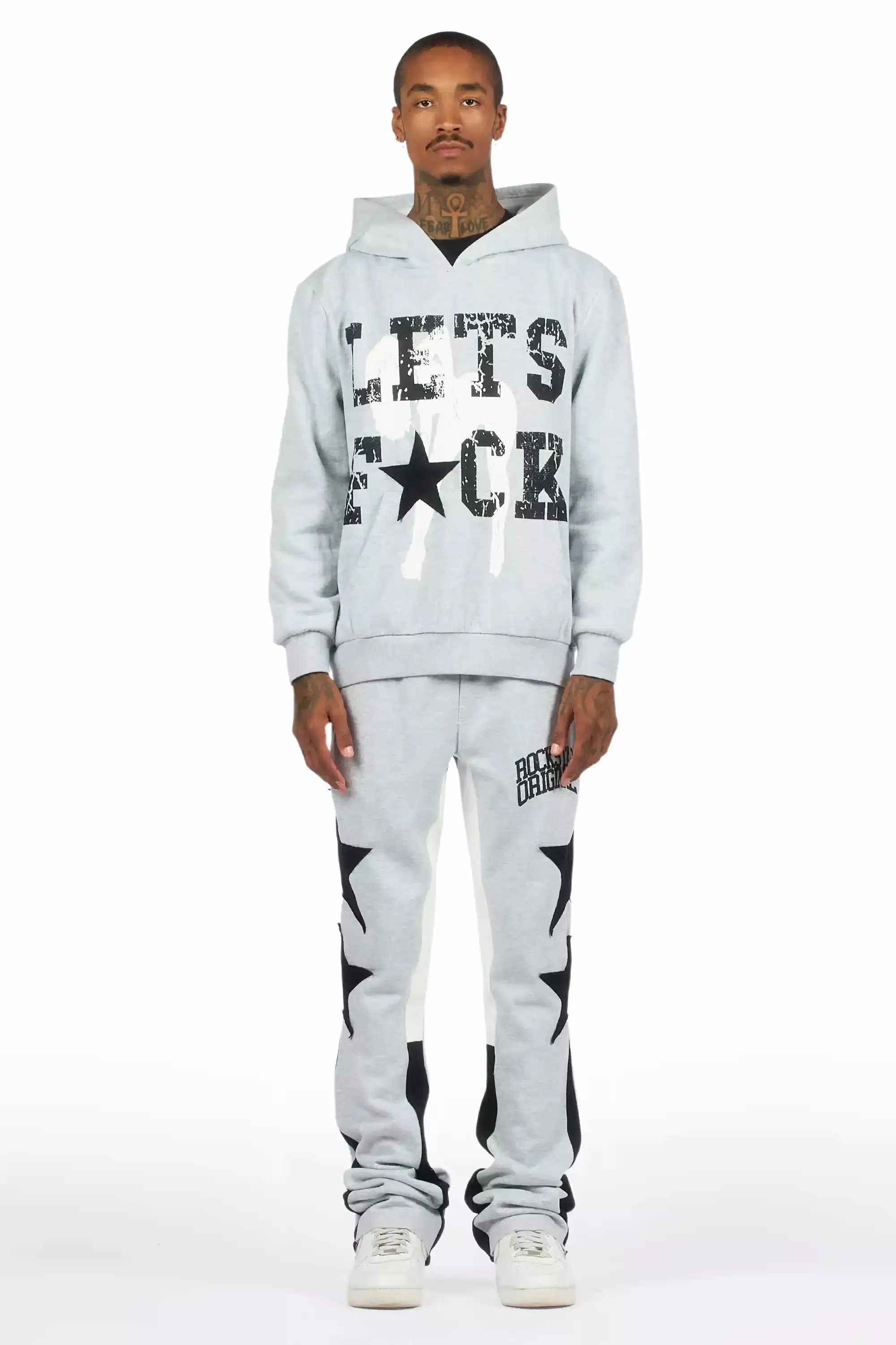 Pacino Heather Grey Stacked Track Set sold by Rockstar Original product image thumbnail 2