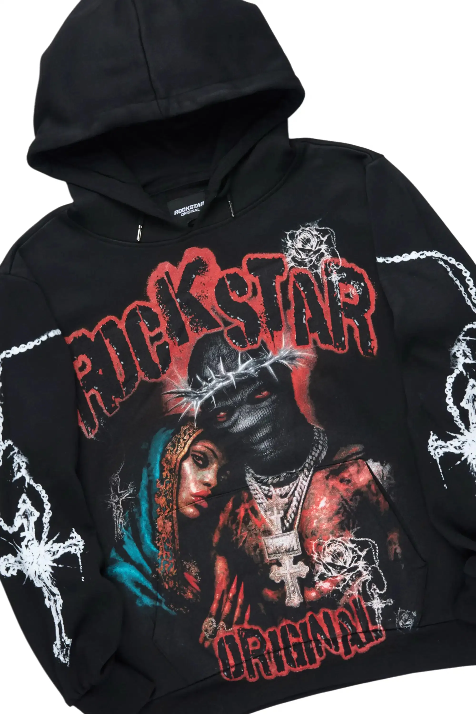 Vontae Black/Grey Hoodie/Stacked Flare Track Set sold by Rockstar Original product image thumbnail 2