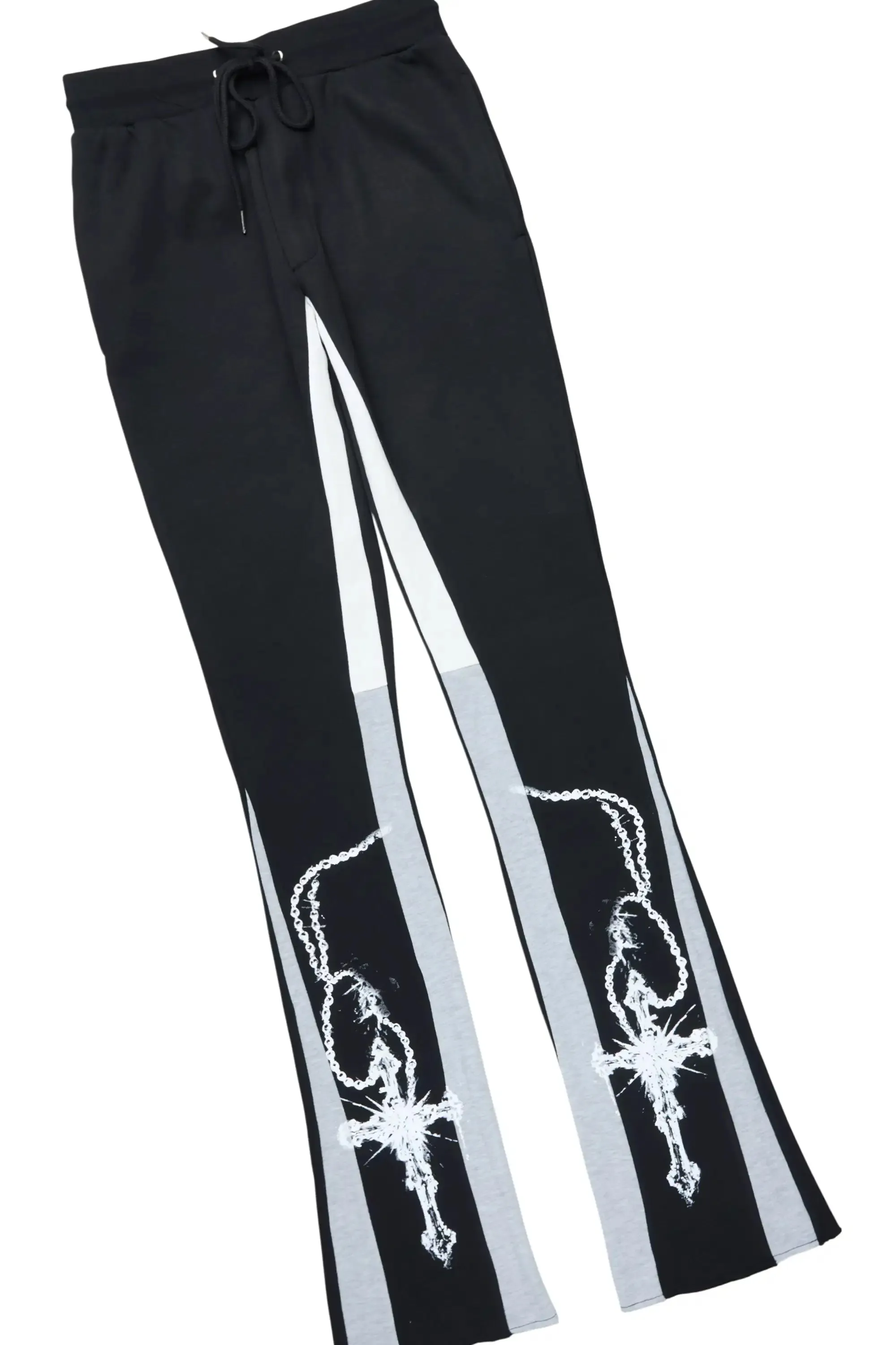 Vontae Black/Grey Hoodie/Stacked Flare Track Set sold by Rockstar Original product image thumbnail 3