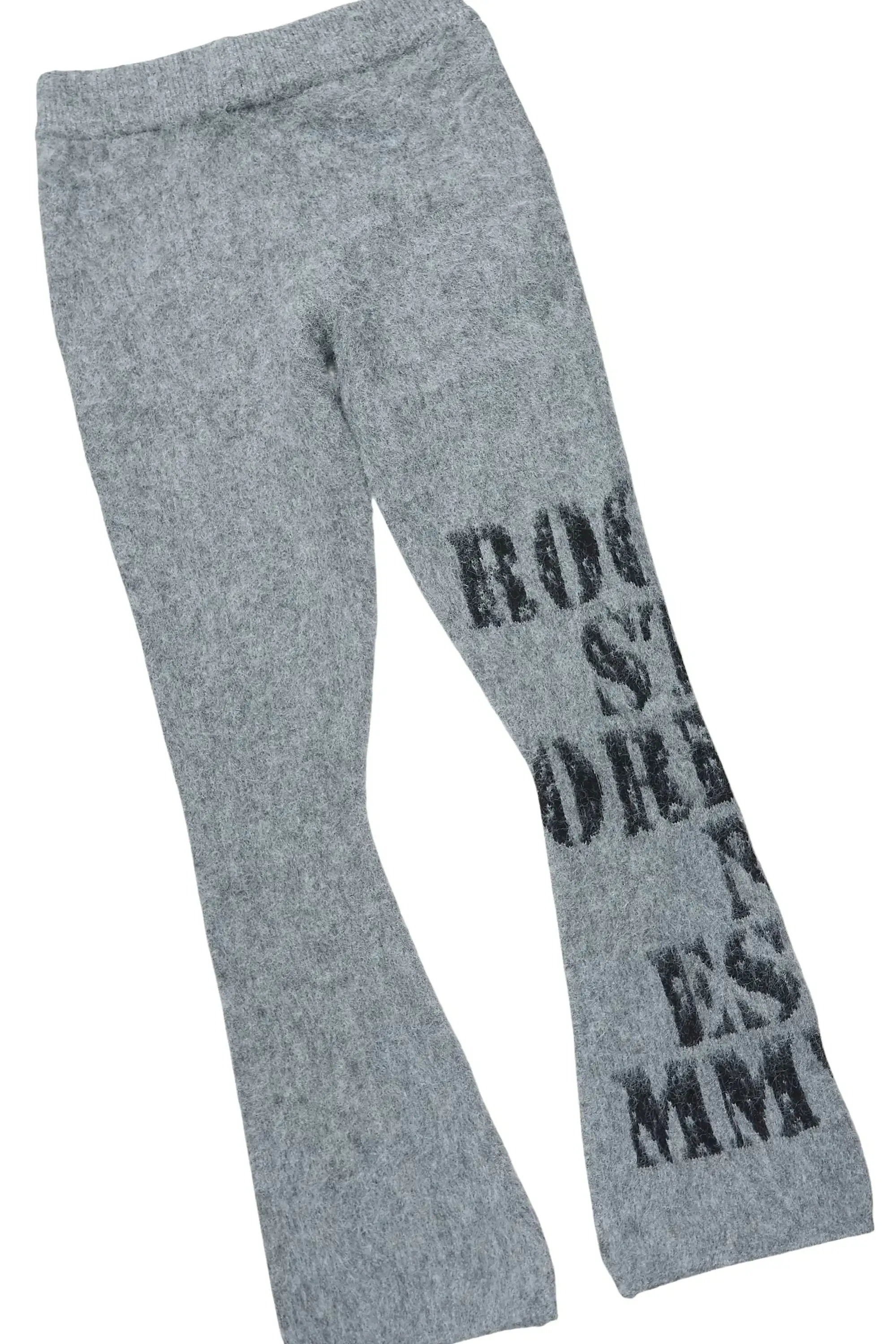 Steri Grey Mohair Hoodie Stacked Flare Track Set sold by Rockstar Original product image thumbnail 5