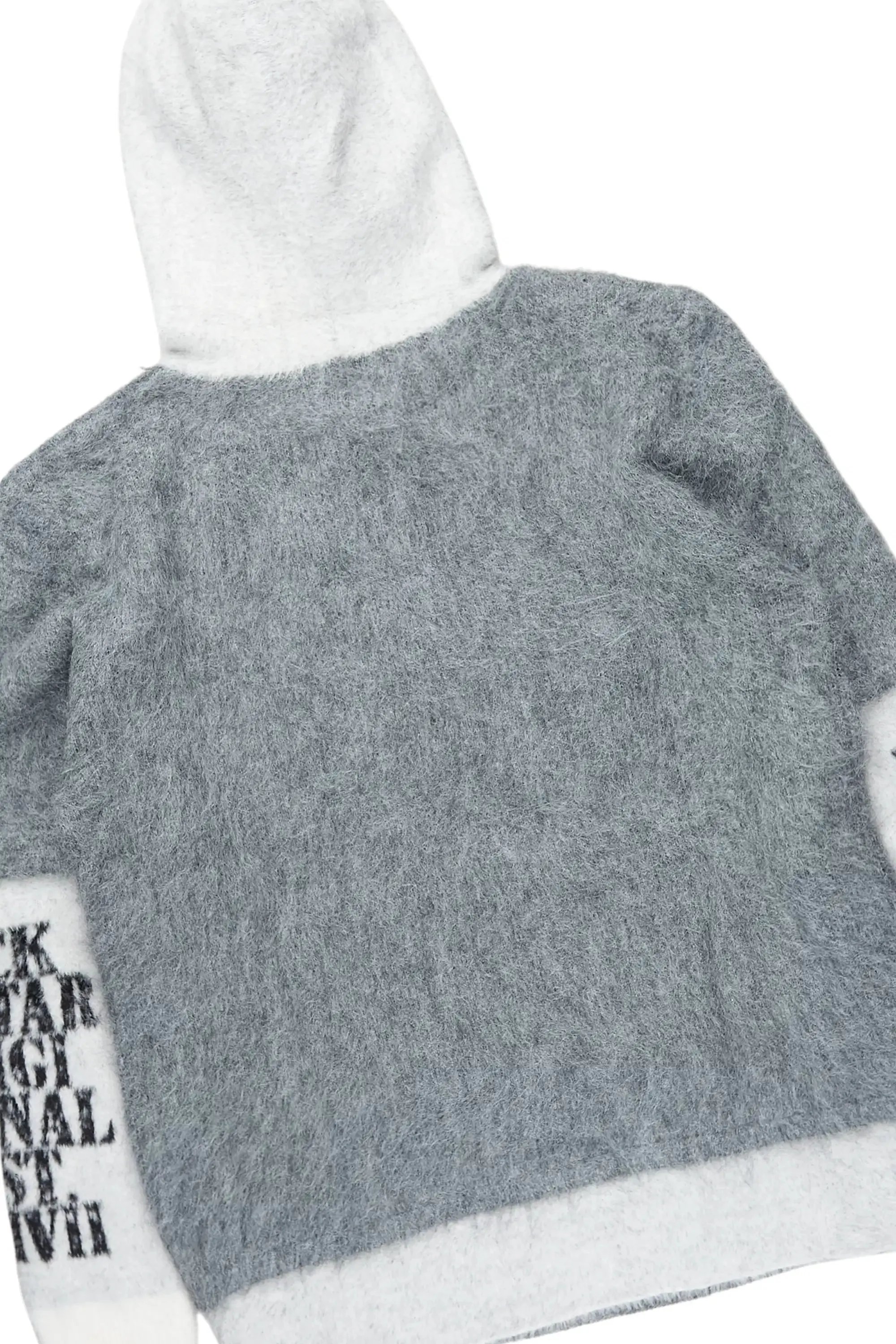 Steri Grey Mohair Hoodie Stacked Flare Track Set sold by Rockstar Original product image thumbnail 3