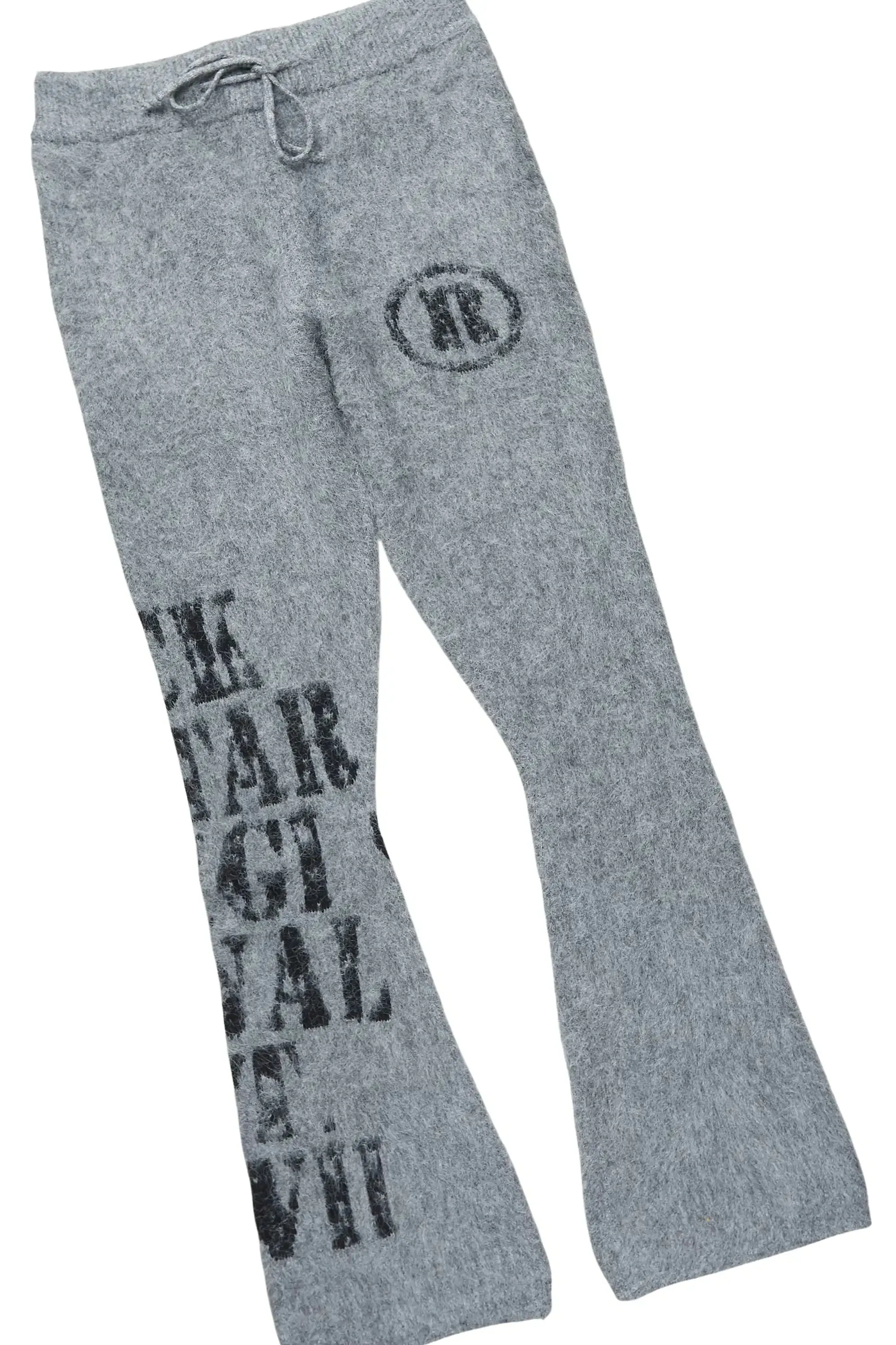 Steri Grey Mohair Hoodie Stacked Flare Track Set sold by Rockstar Original product image thumbnail 4