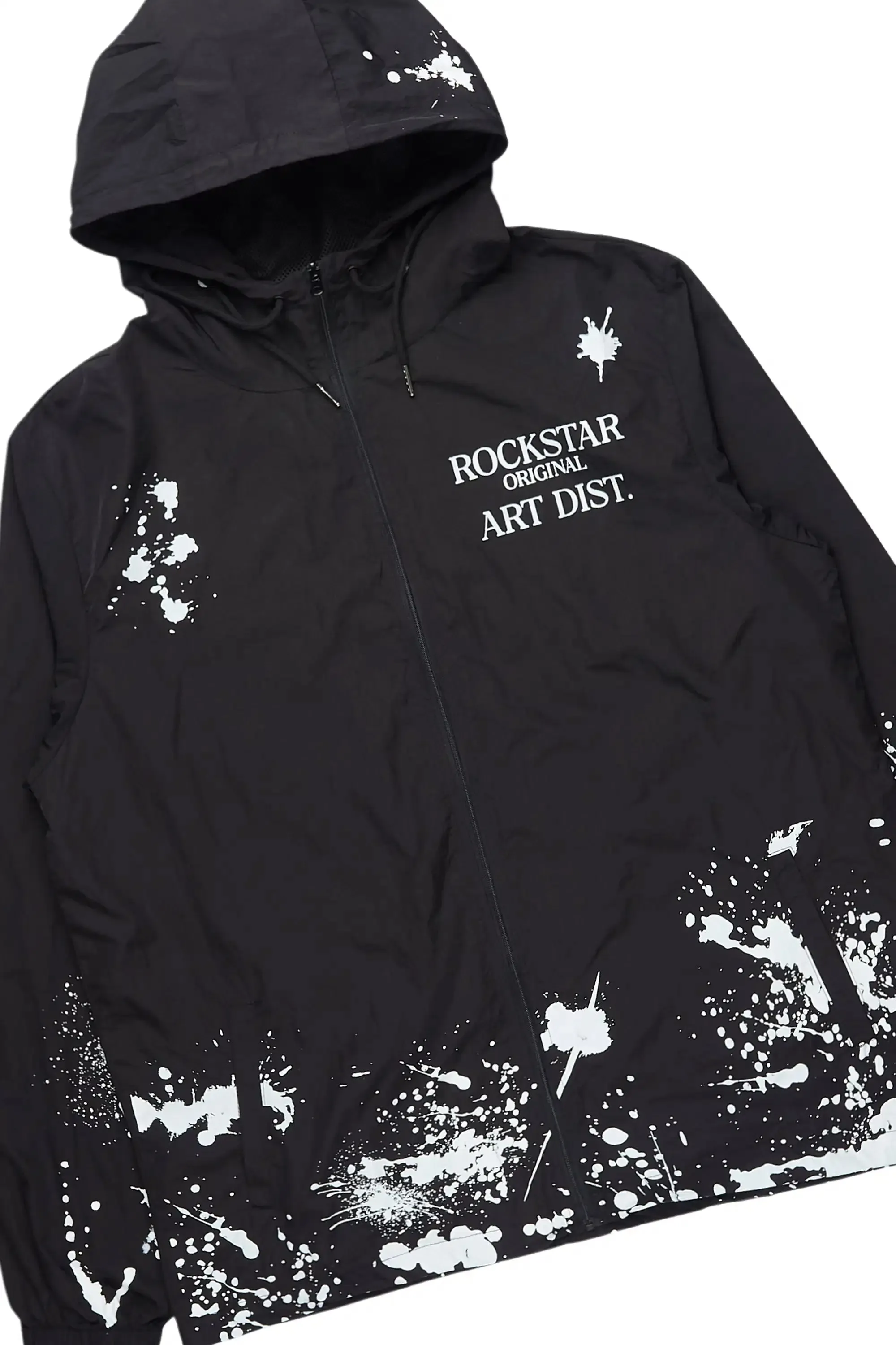 Raffer Black/Black Windbreaker/Stacked Cargo Flare Jean sold by Rockstar Original product image thumbnail 2