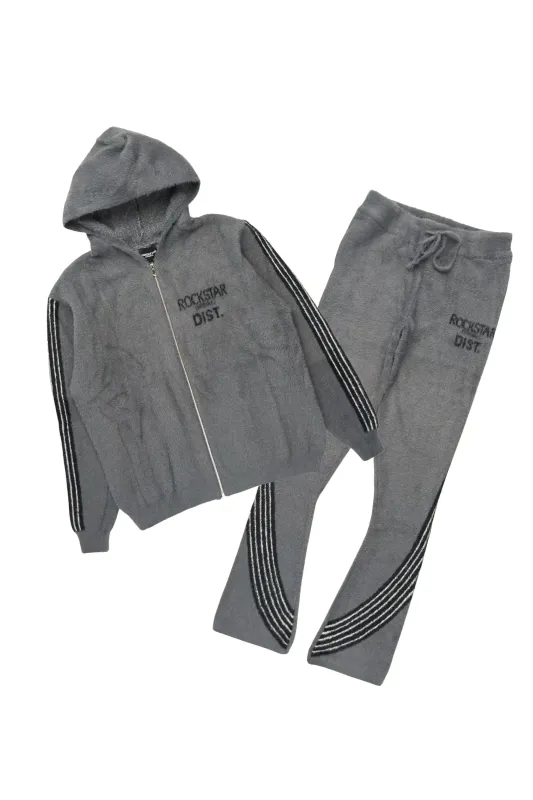 Levin Grey Hoodie Baggy Track Set made by Rockstar Original