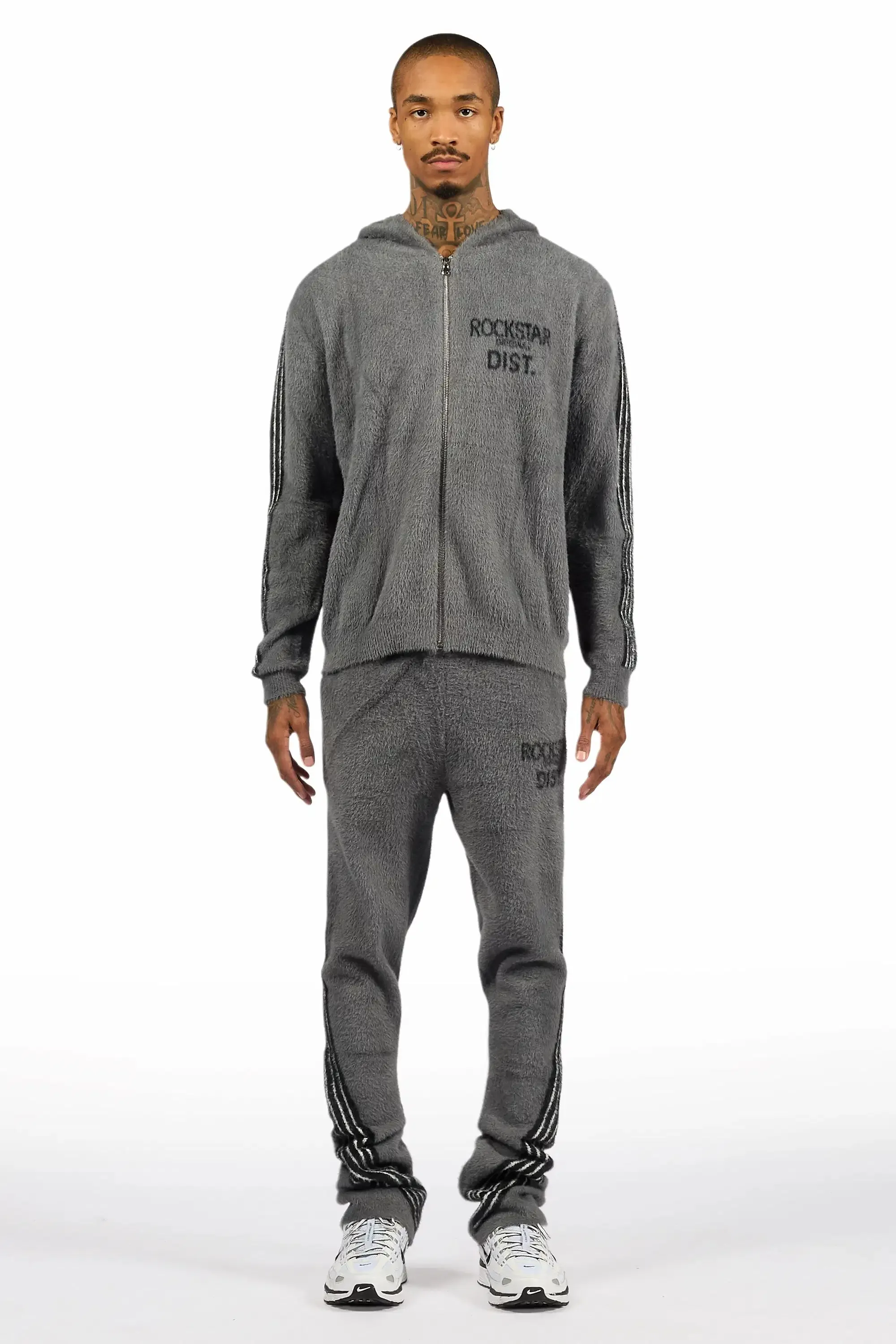 Levin Grey Hoodie Baggy Track Set sold by Rockstar Original product image thumbnail 2