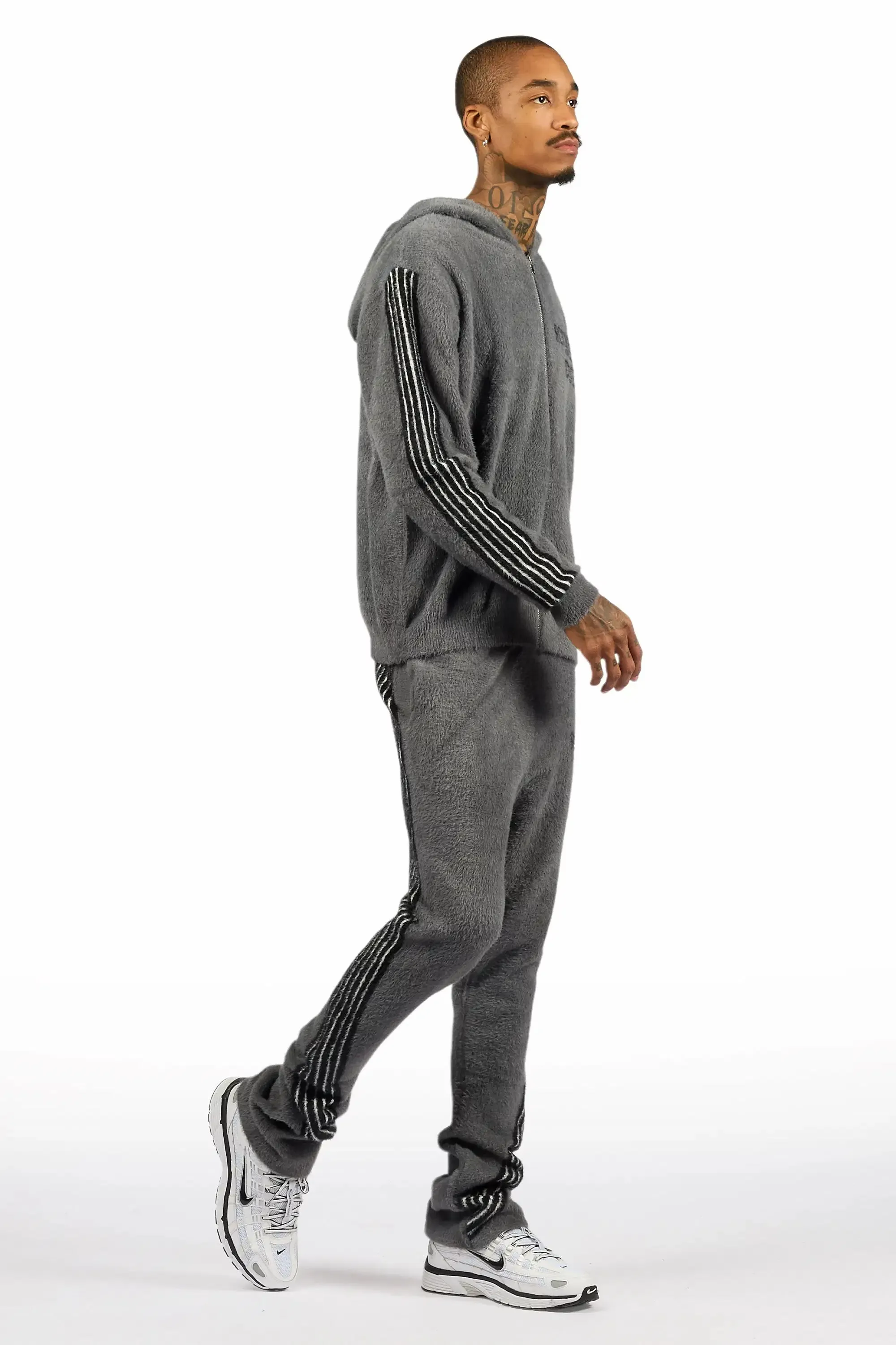Levin Grey Hoodie Baggy Track Set sold by Rockstar Original product image thumbnail 3
