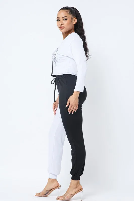 Briea Black/White Lounge Track Set sold by Rockstar Original product image thumbnail 5