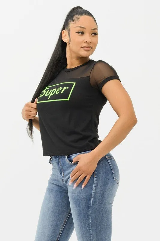 Anika Black Graphic Short Sleeve Tee Shirt sold by Rockstar Original product image thumbnail 2