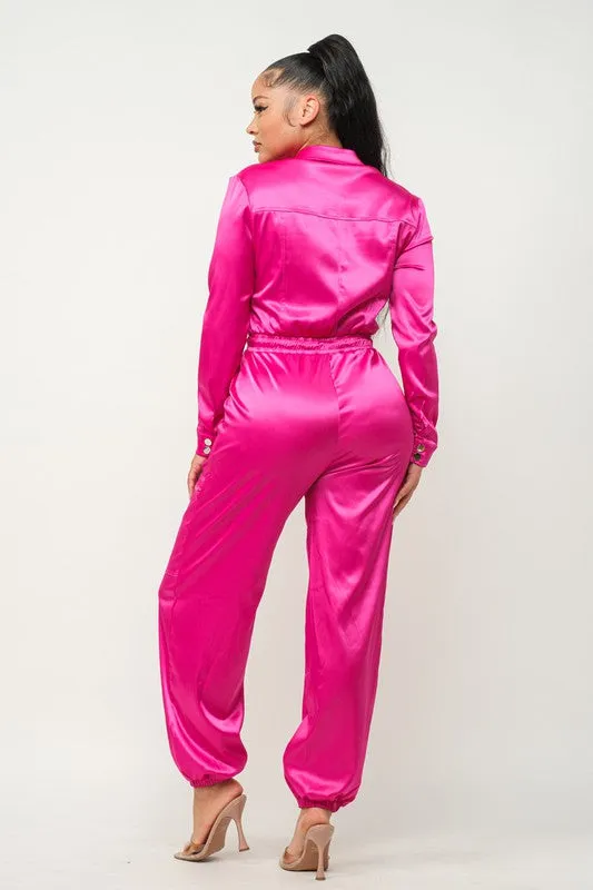Jayma Fuchsia Jumpsuit sold by Rockstar Original product image thumbnail 4