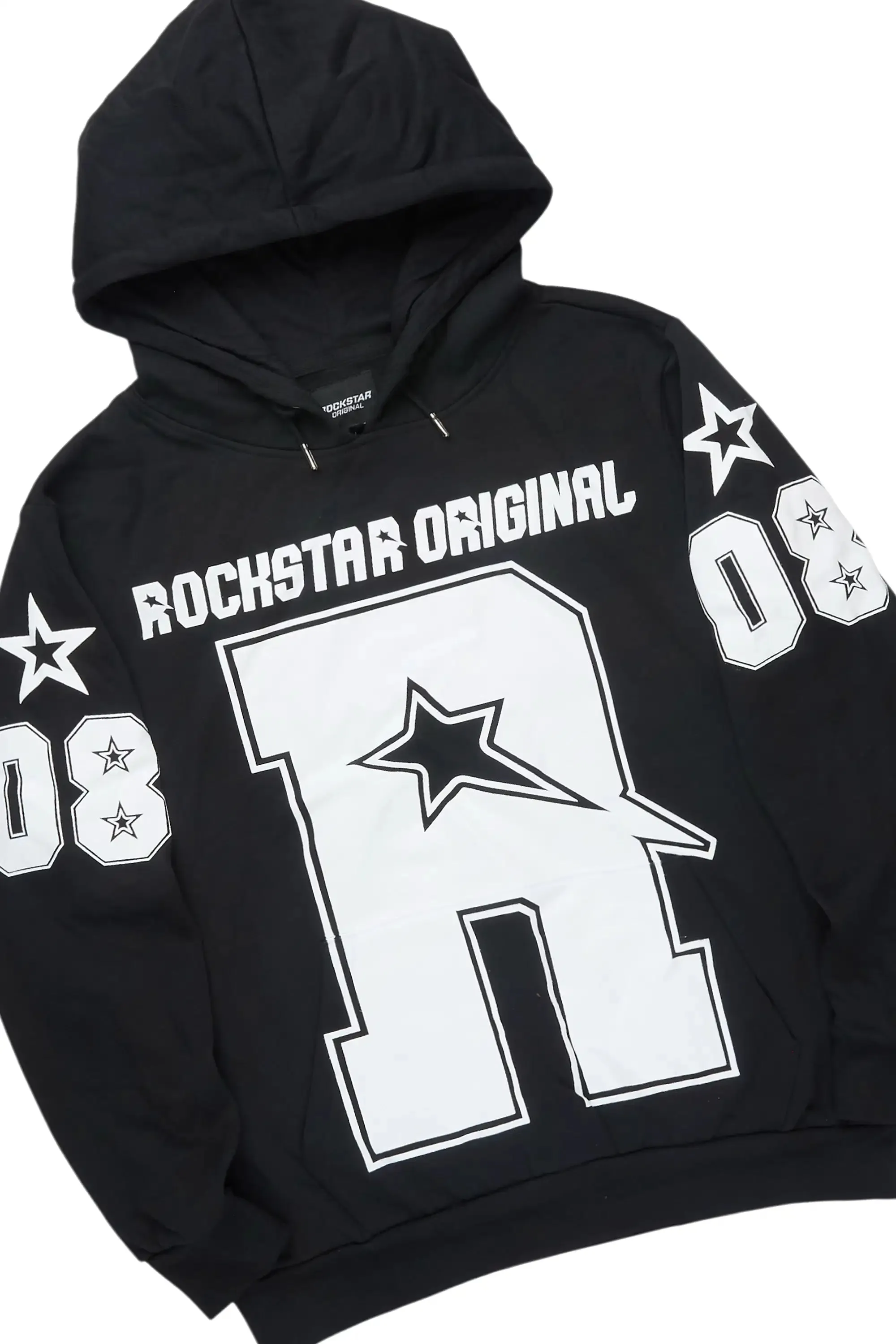 Skender Black/White Hoodie/Stacked Flare Track Set sold by Rockstar Original product image thumbnail 2