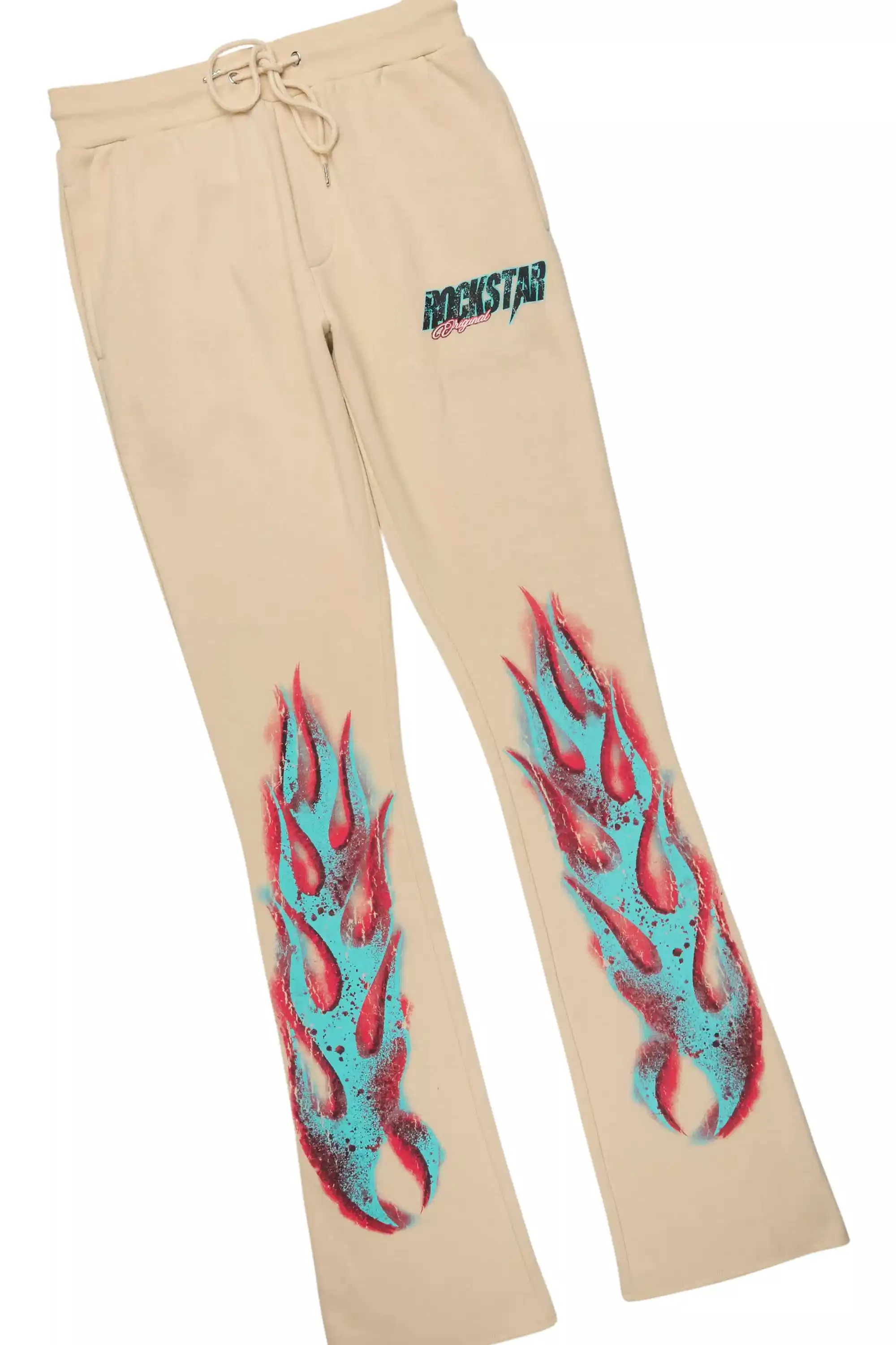 Kruz Beige Hoodie/Stacked Pant Track Set sold by Rockstar Original product image thumbnail 3