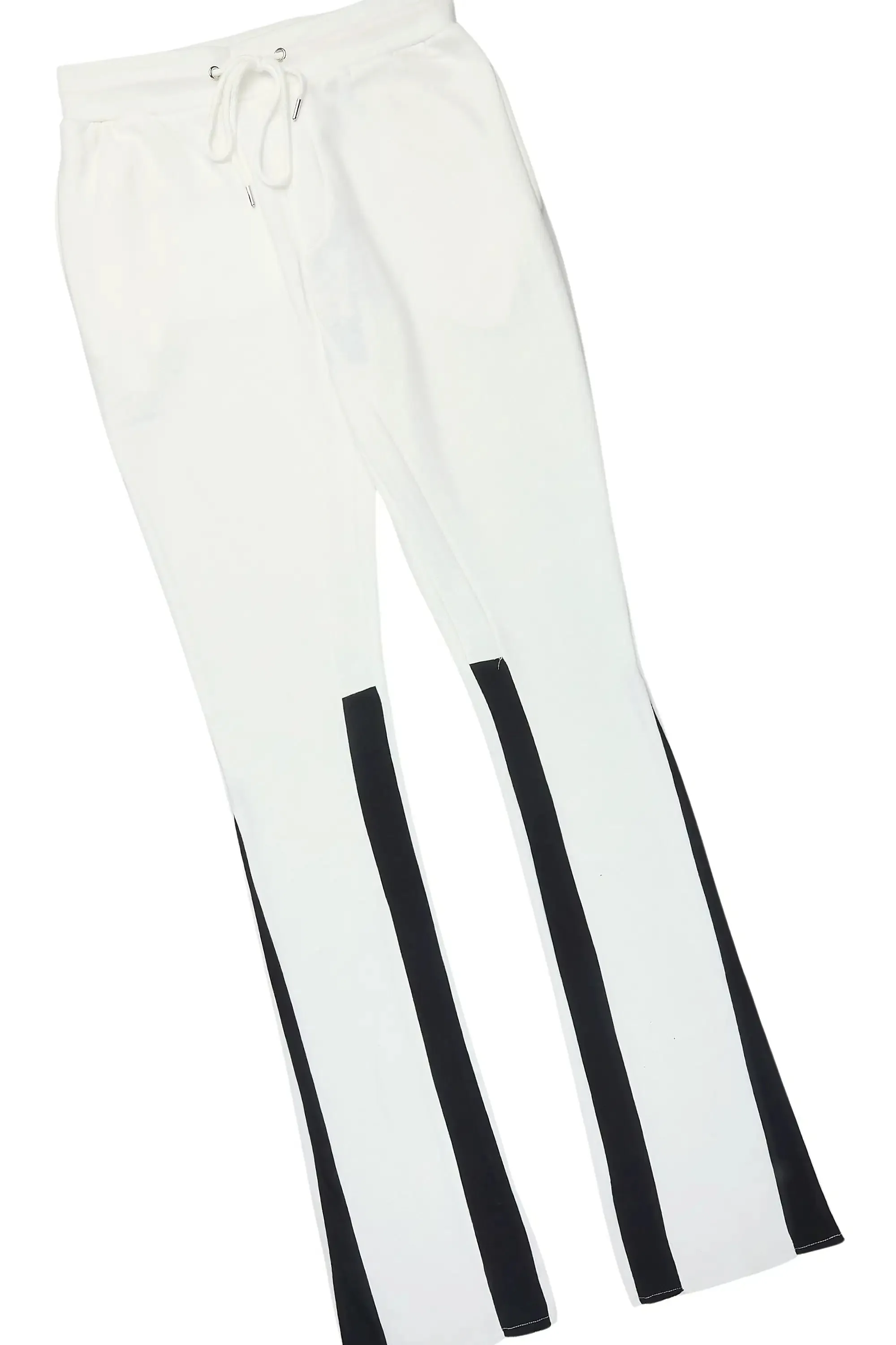 Basic White/Black Hoodie/Stacked Flare Track Set sold by Rockstar Original product image thumbnail 3