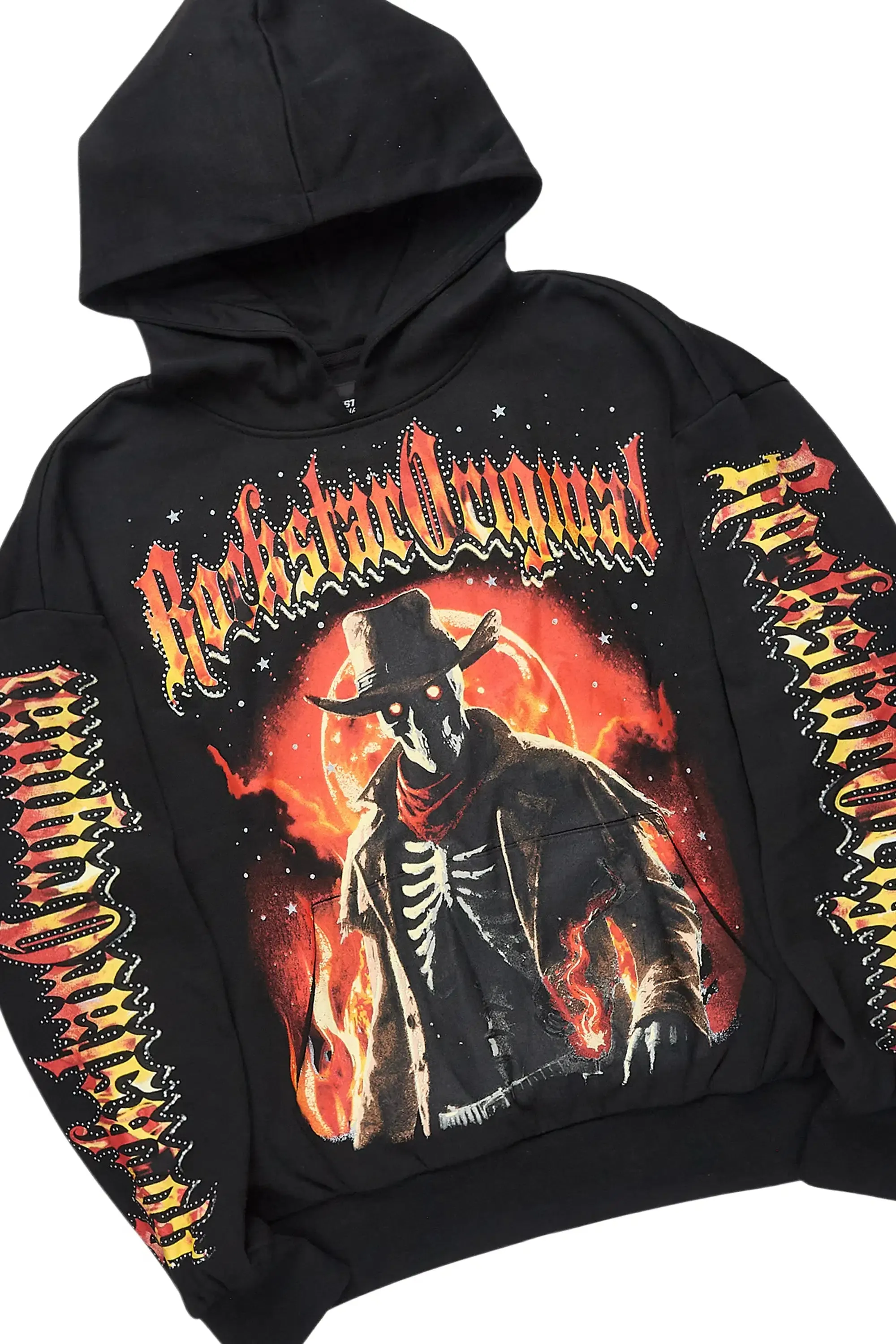 Lexx Black Hoodie/Baggy Pant Track Set sold by Rockstar Original product image thumbnail 2