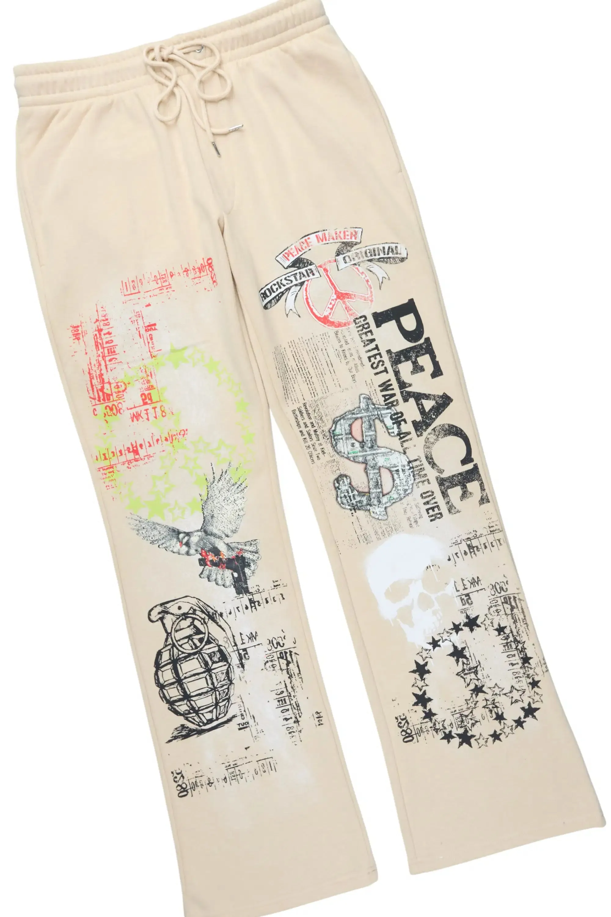 Seiko Beige Hoodie Baggy Track Set sold by Rockstar Original product image thumbnail 4