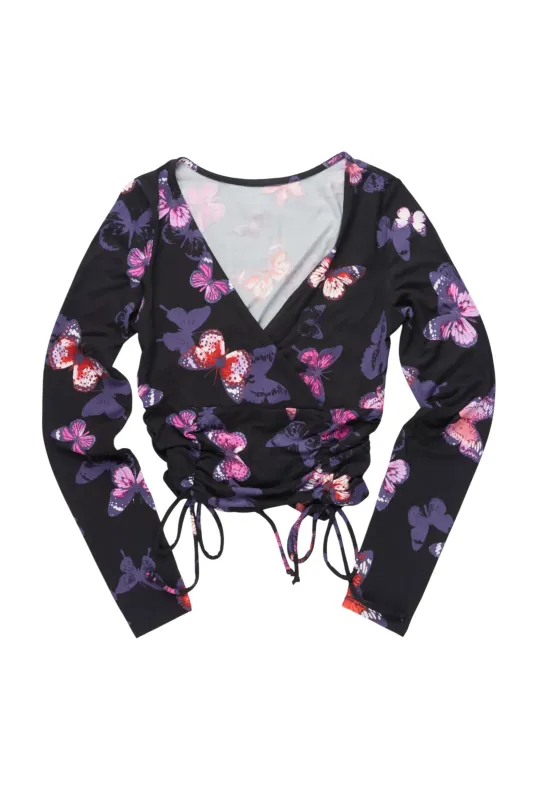 Jakiya Black Long Sleeve Top sold by Rockstar Original