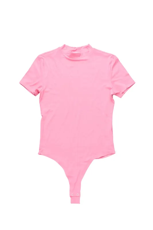 Shabrina Pink Short Sleeve Bodysuit sold by Rockstar Original