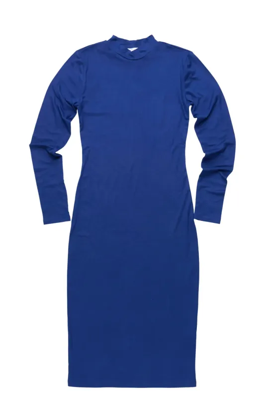 Kalahia Royal Blue Long Sleeve Midi Dress sold by Rockstar Original