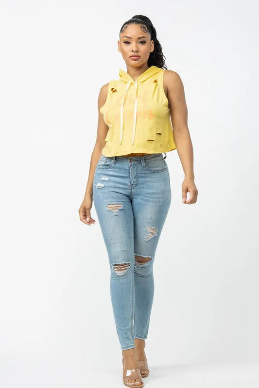 Alexcia Yellow Tank Top sold by Rockstar Original product image thumbnail 4