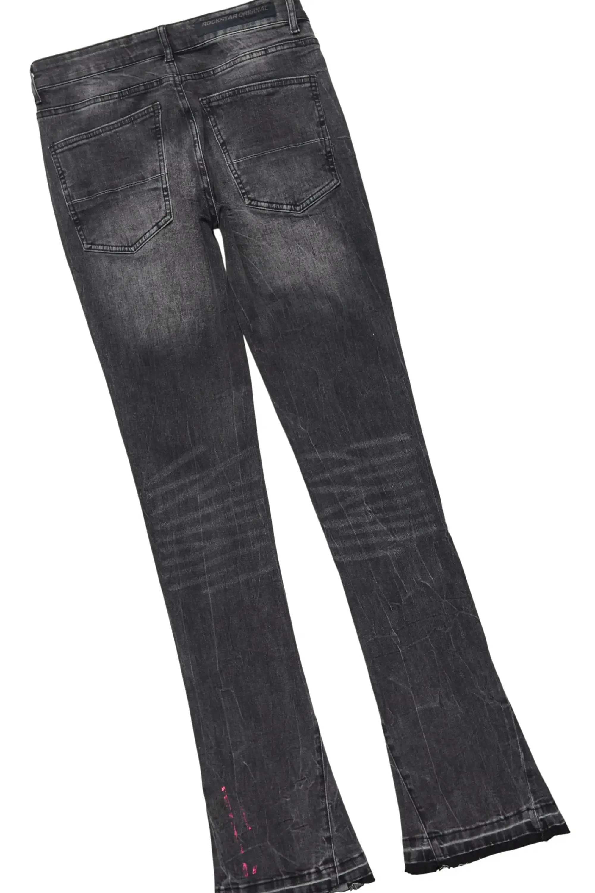 Drako Grey/Dark Grey Hoodie/Stacked Flare Jean Set sold by Rockstar Original product image thumbnail 4