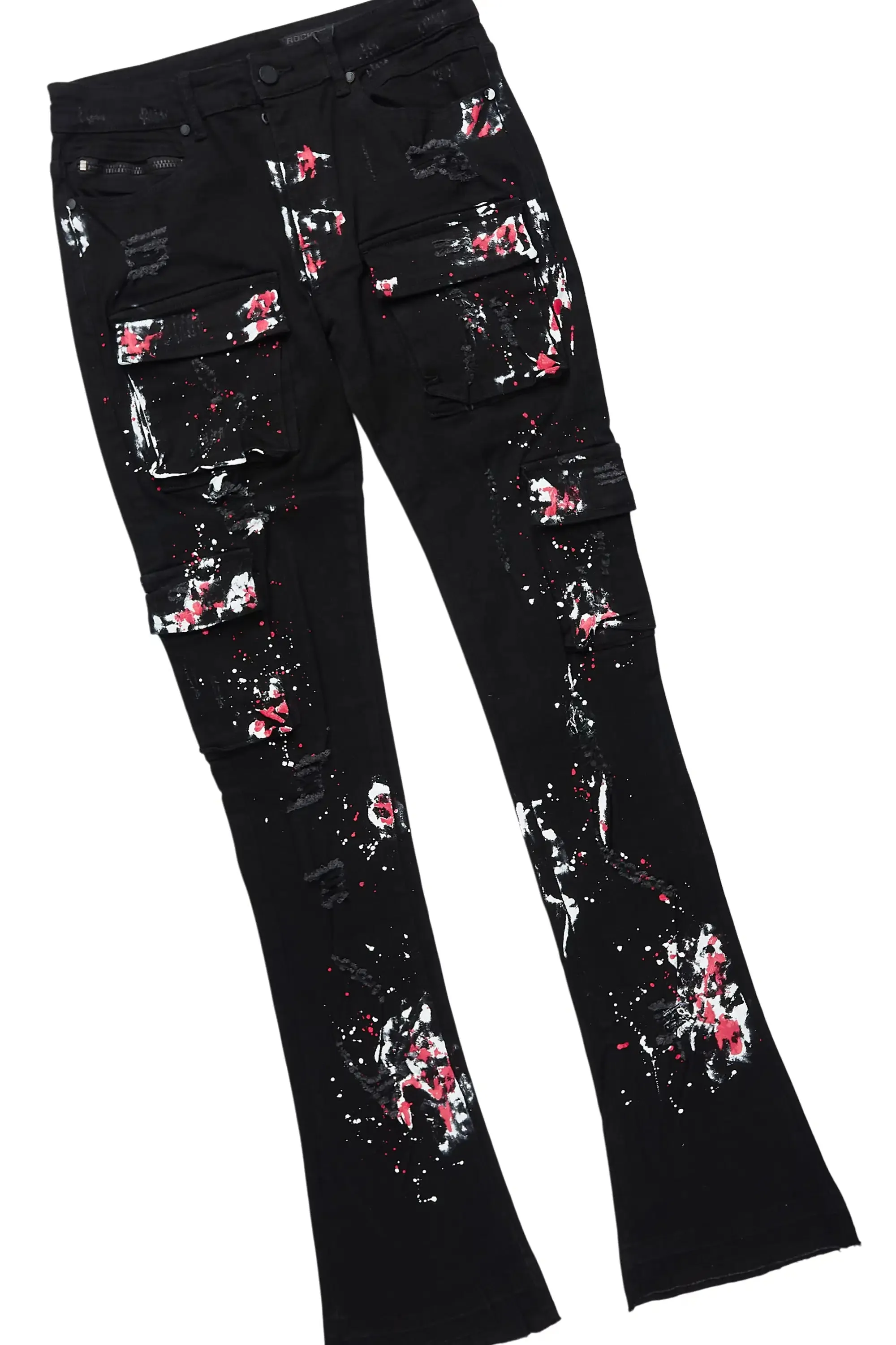 States 2.0 Black/Black Hoodie/Stacked Flare Jean Set sold by Rockstar Original product image thumbnail 3