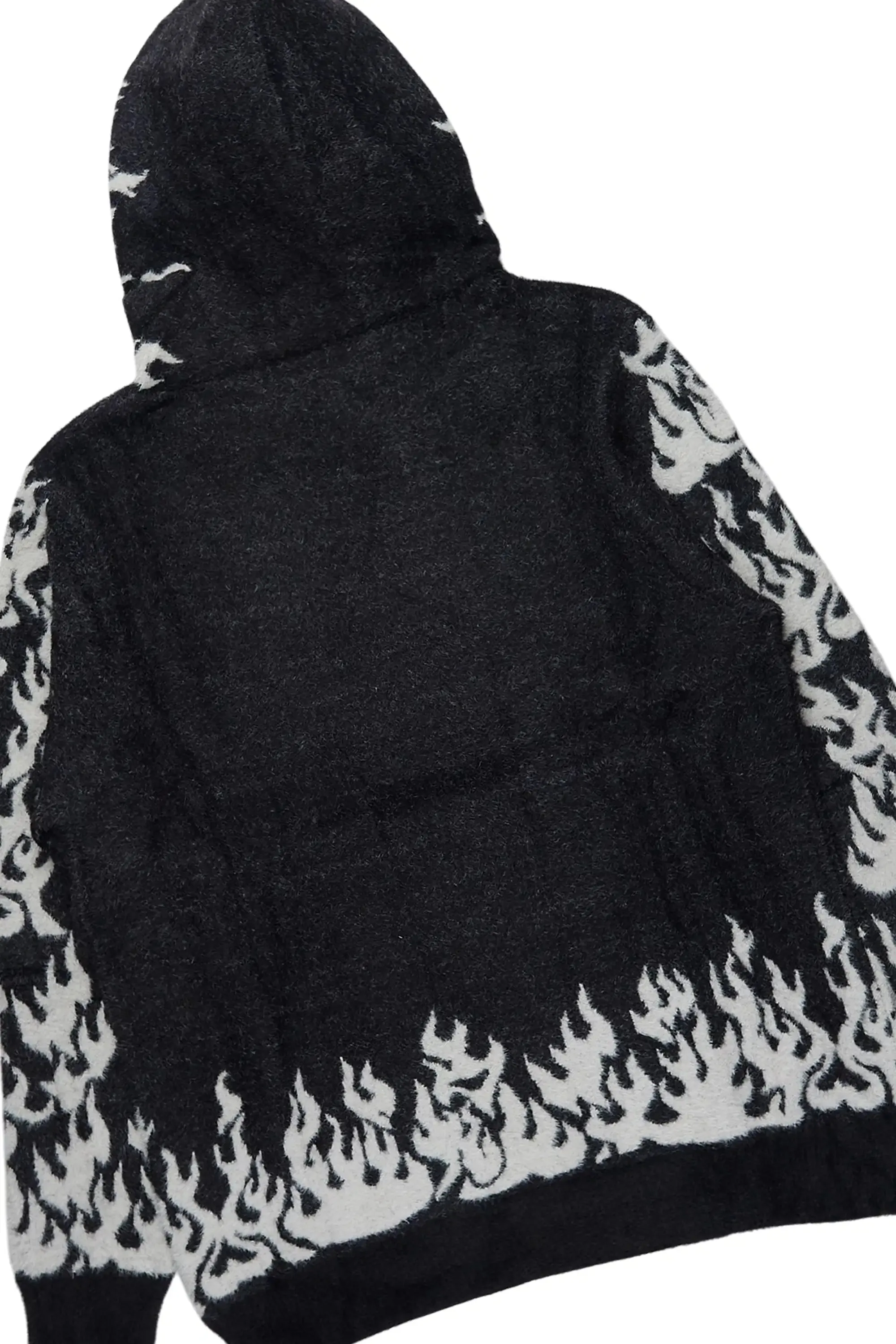Yash Black Hoodie Stacked Flare Track Set sold by Rockstar Original product image thumbnail 3
