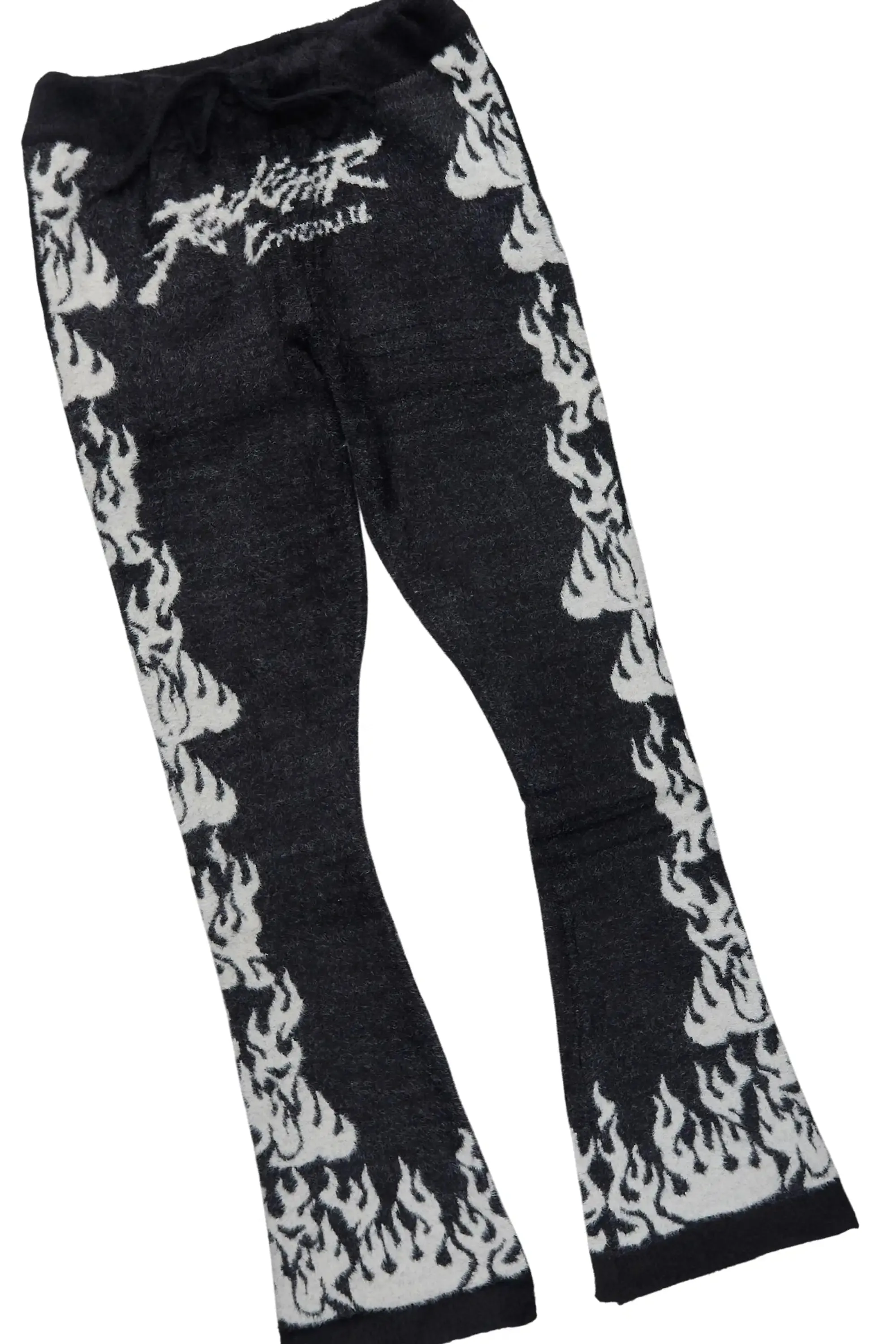 Yash Black Hoodie Stacked Flare Track Set sold by Rockstar Original product image thumbnail 4