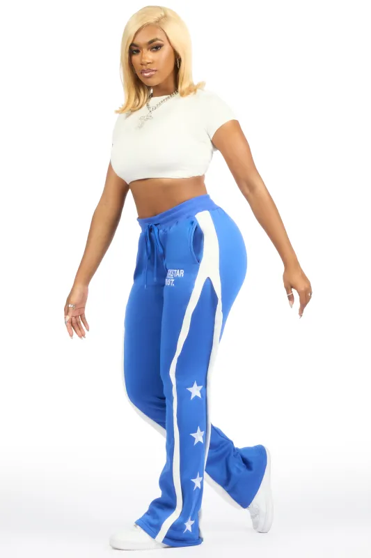 Deaunta Royal Blue Stacked Track Pant sold by Rockstar Original