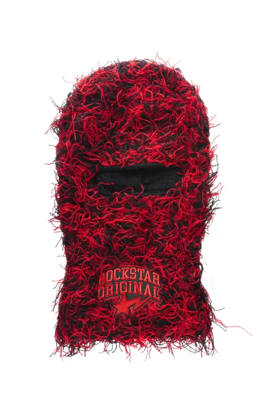 Seantee 2.0 Red Fuzzy Ski Mask sold by Rockstar Original