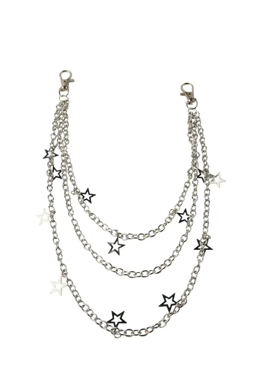 Rockstar Lifestyle Silver Wallet Chain sold by Rockstar Original