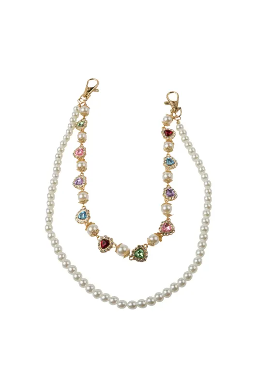 Perlah White Wallet Chain sold by Rockstar Original