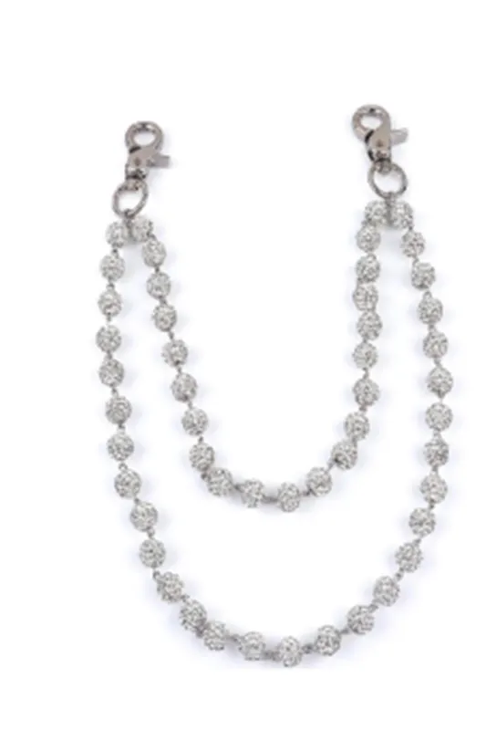 Jacquana White Wallet Chain sold by Rockstar Original