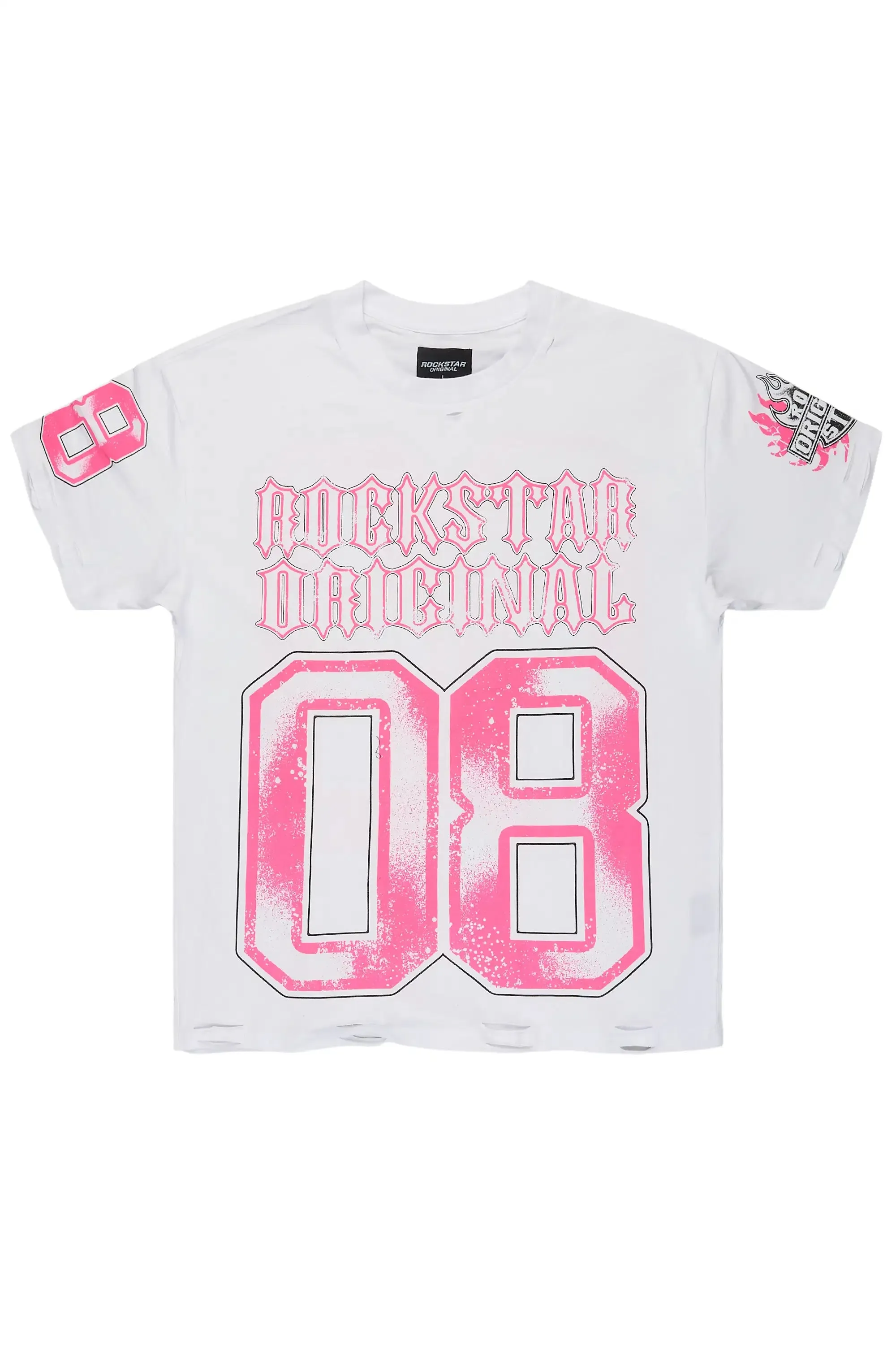 Alim White Oversized Graphic T-Shirt sold by Rockstar Original