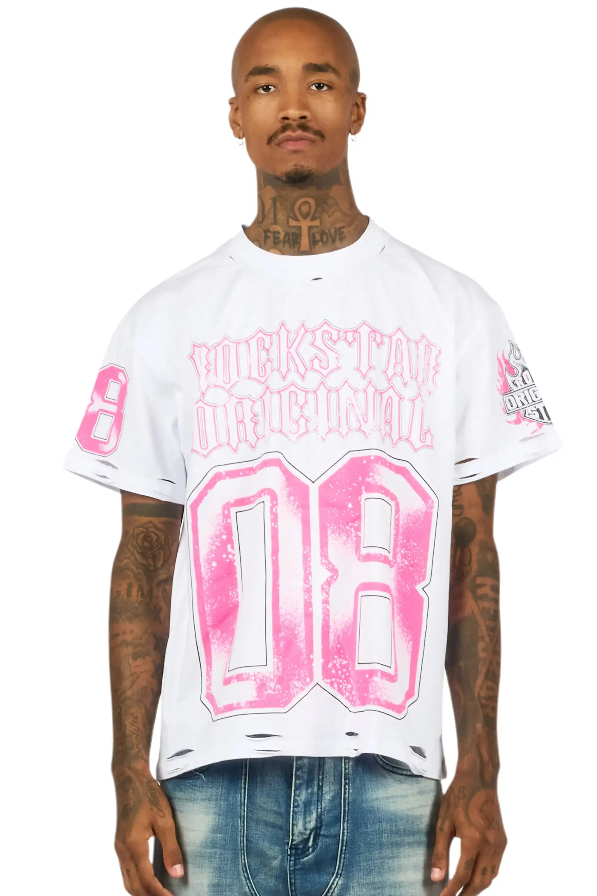Alim White Oversized Graphic T-Shirt sold by Rockstar Original product image thumbnail 2