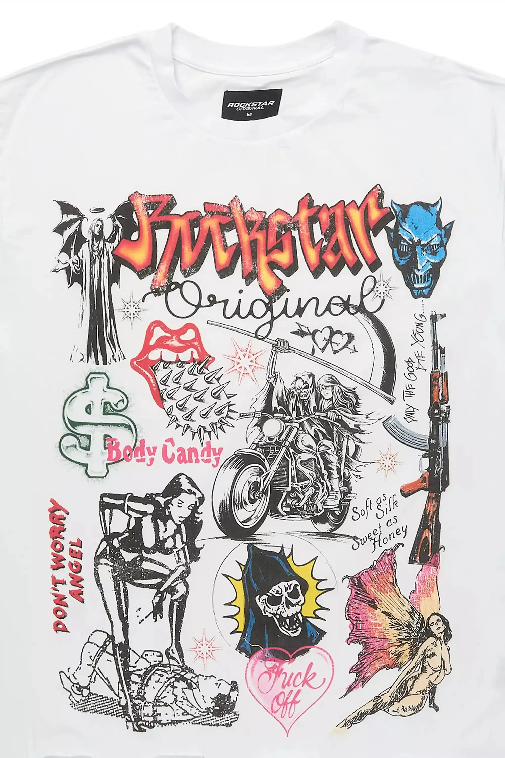 Daisia White Oversized T-Shirt sold by Rockstar Original product image thumbnail 2