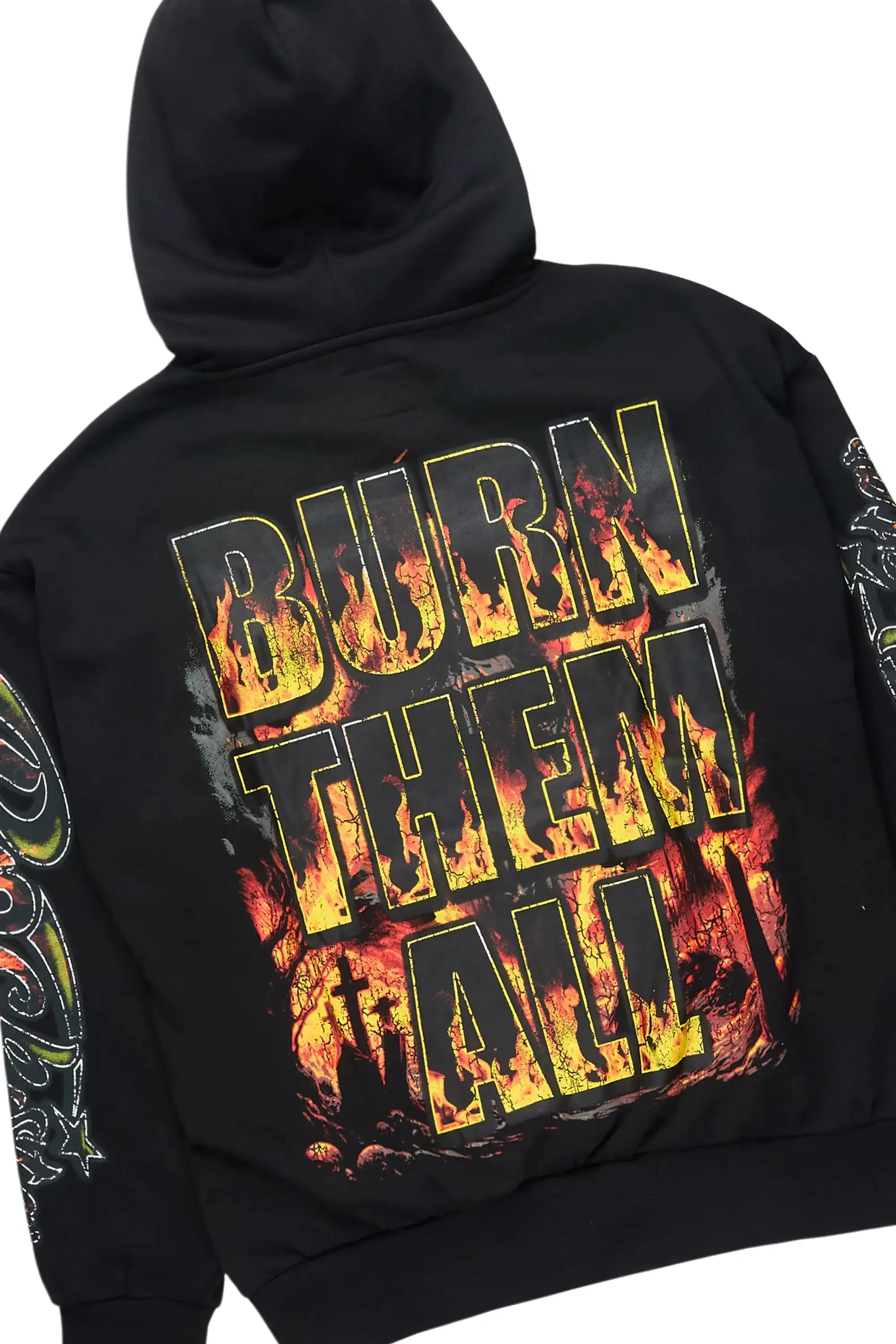 Flamer Black Hoodie/Baggy Pant Track Set sold by Rockstar Original product image thumbnail 3