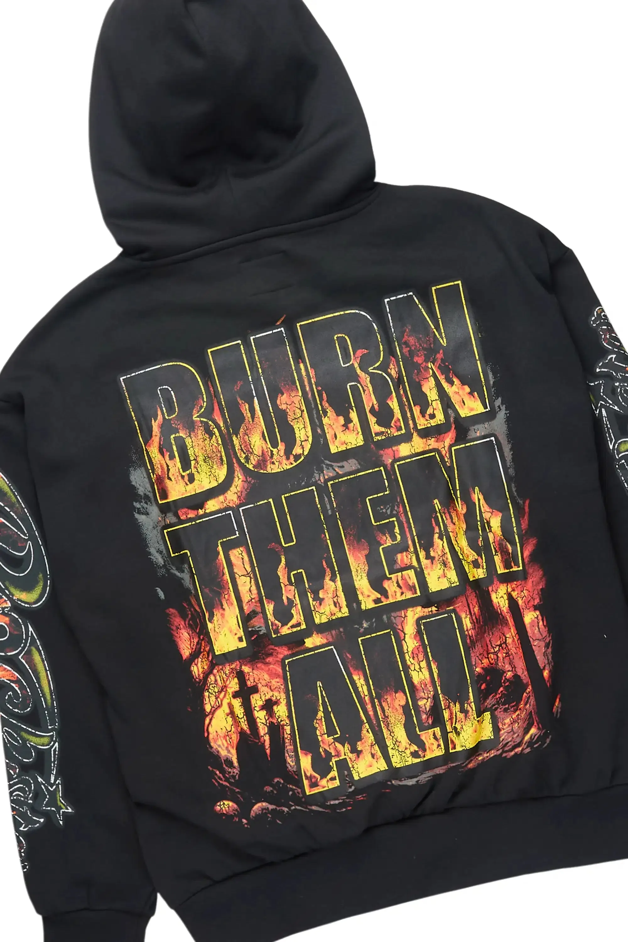Flamer Charcoal Hoodie/Baggy Pant Track Set sold by Rockstar Original product image thumbnail 3