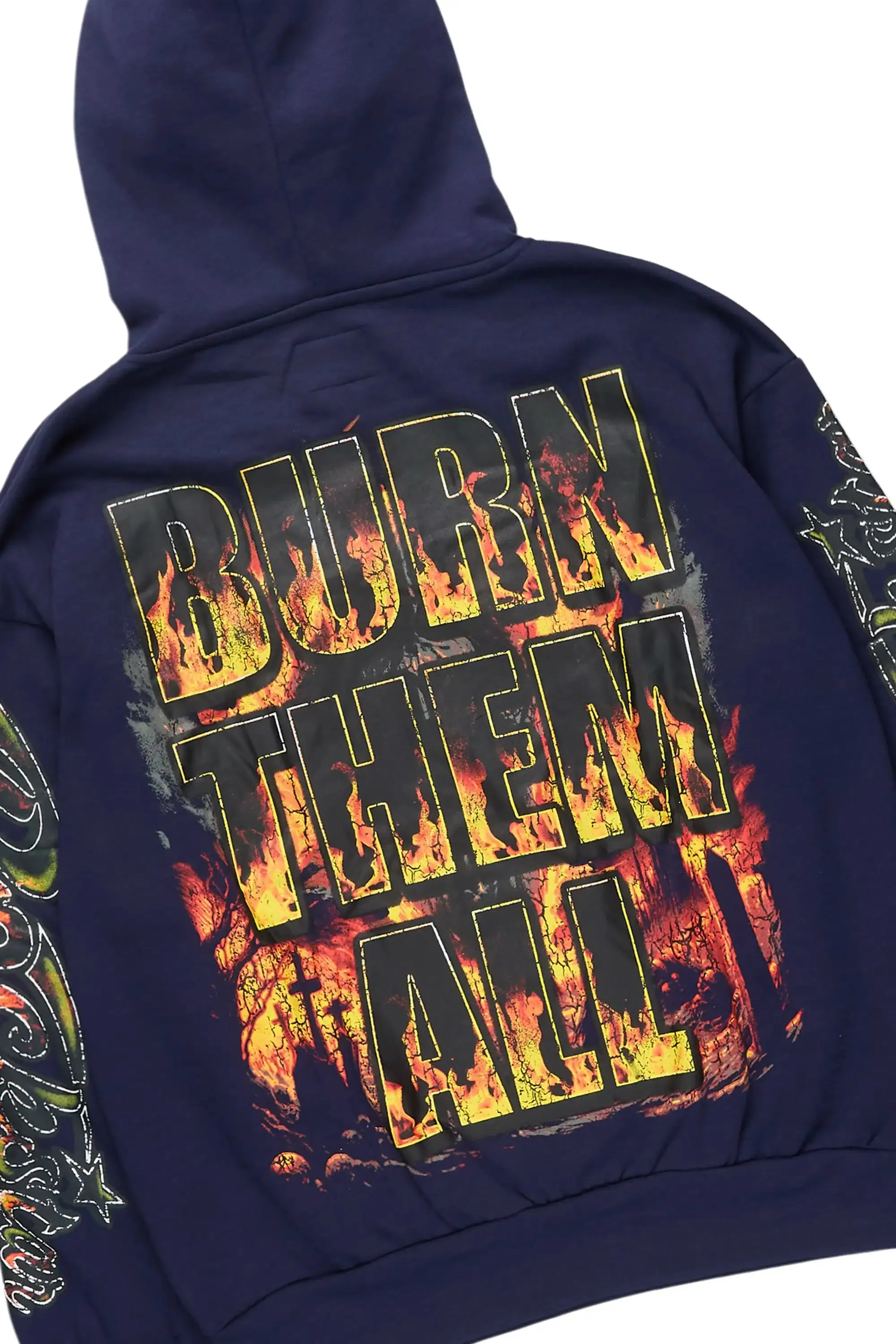 Flamer Navy Hoodie/Baggy Pant Track Set sold by Rockstar Original product image thumbnail 3