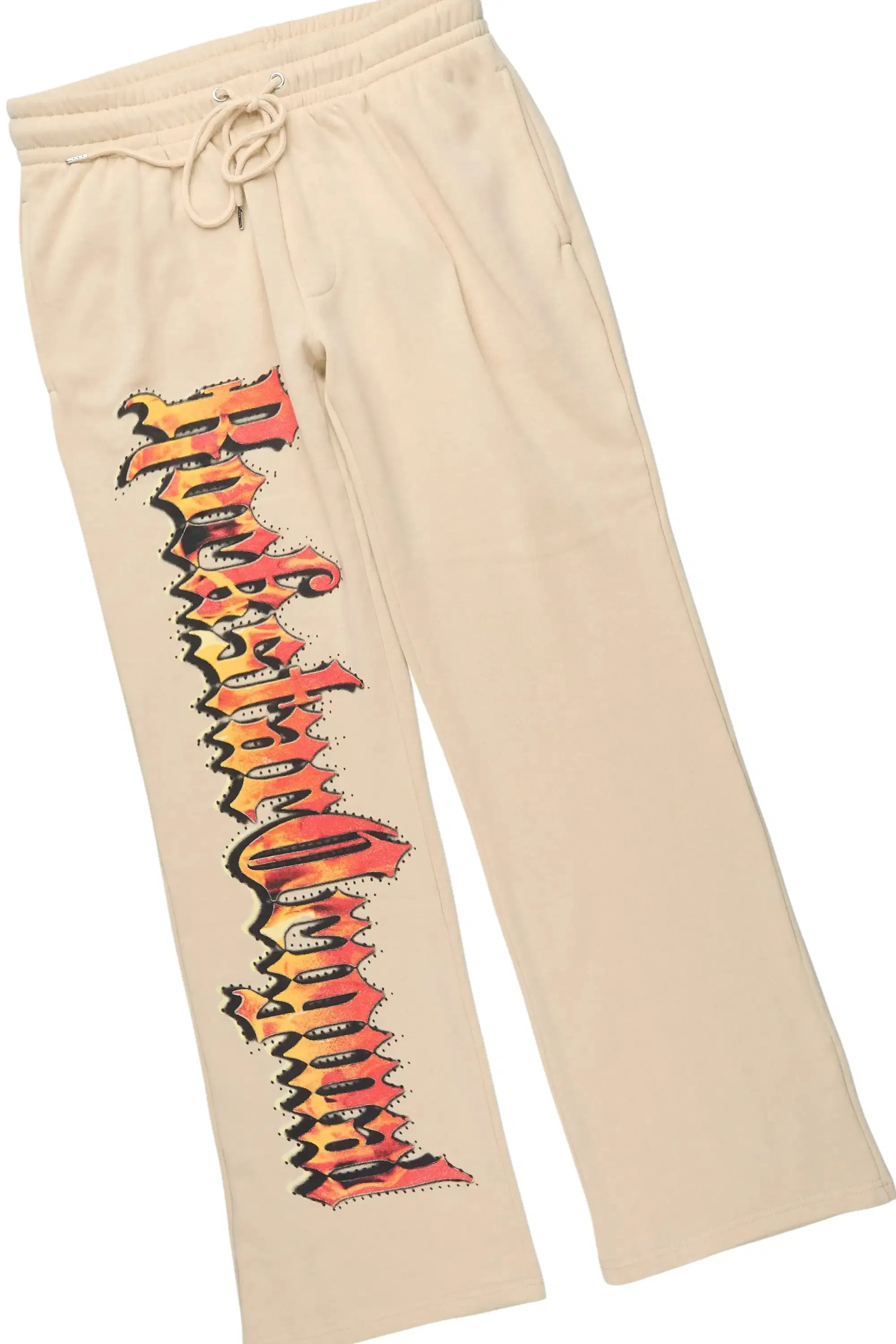 Lexx Beige Hoodie/Baggy Pant Track Set sold by Rockstar Original product image thumbnail 3