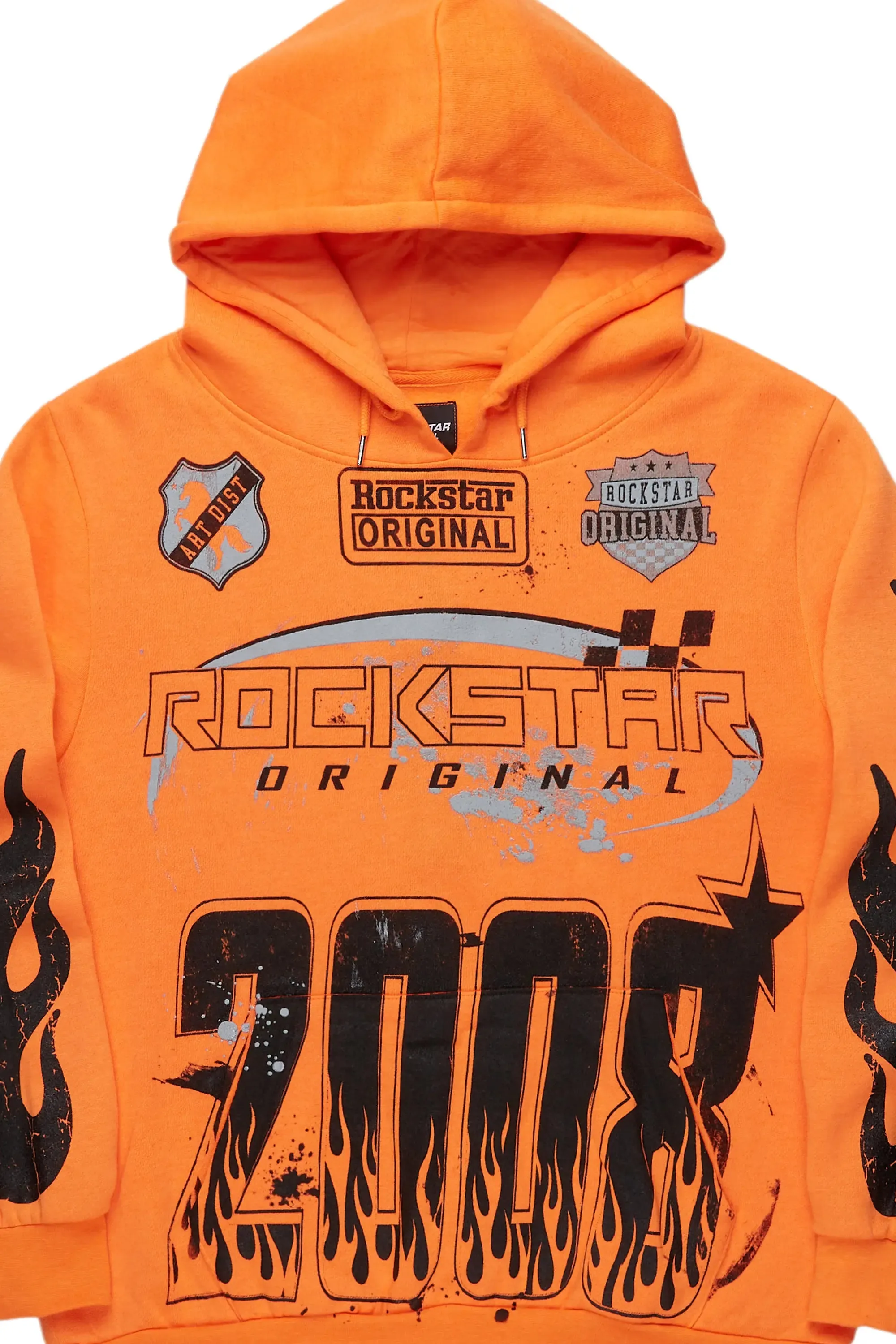 Amos Orange Graphic Relaxed Hoodie sold by Rockstar Original product image thumbnail 5