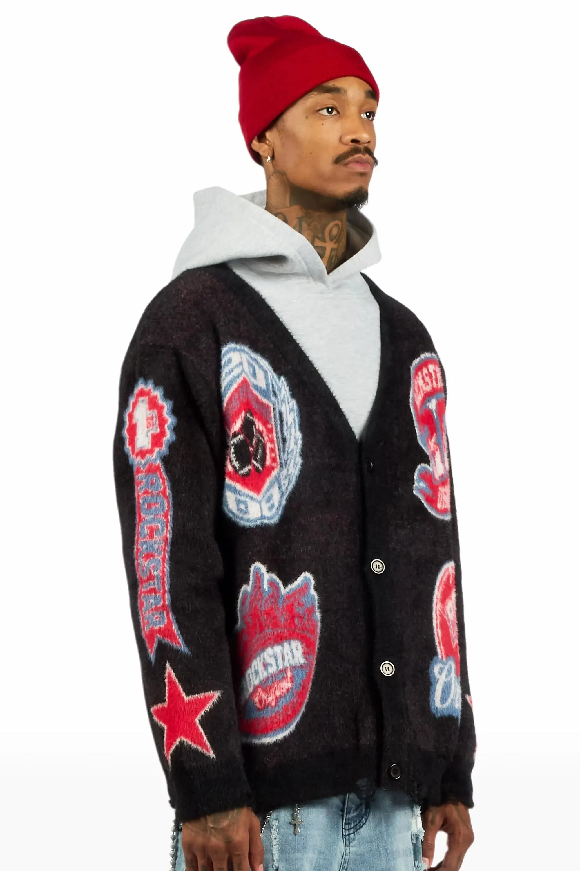 RSO Uni Black Knit Sweater sold by Rockstar Original product image thumbnail 4